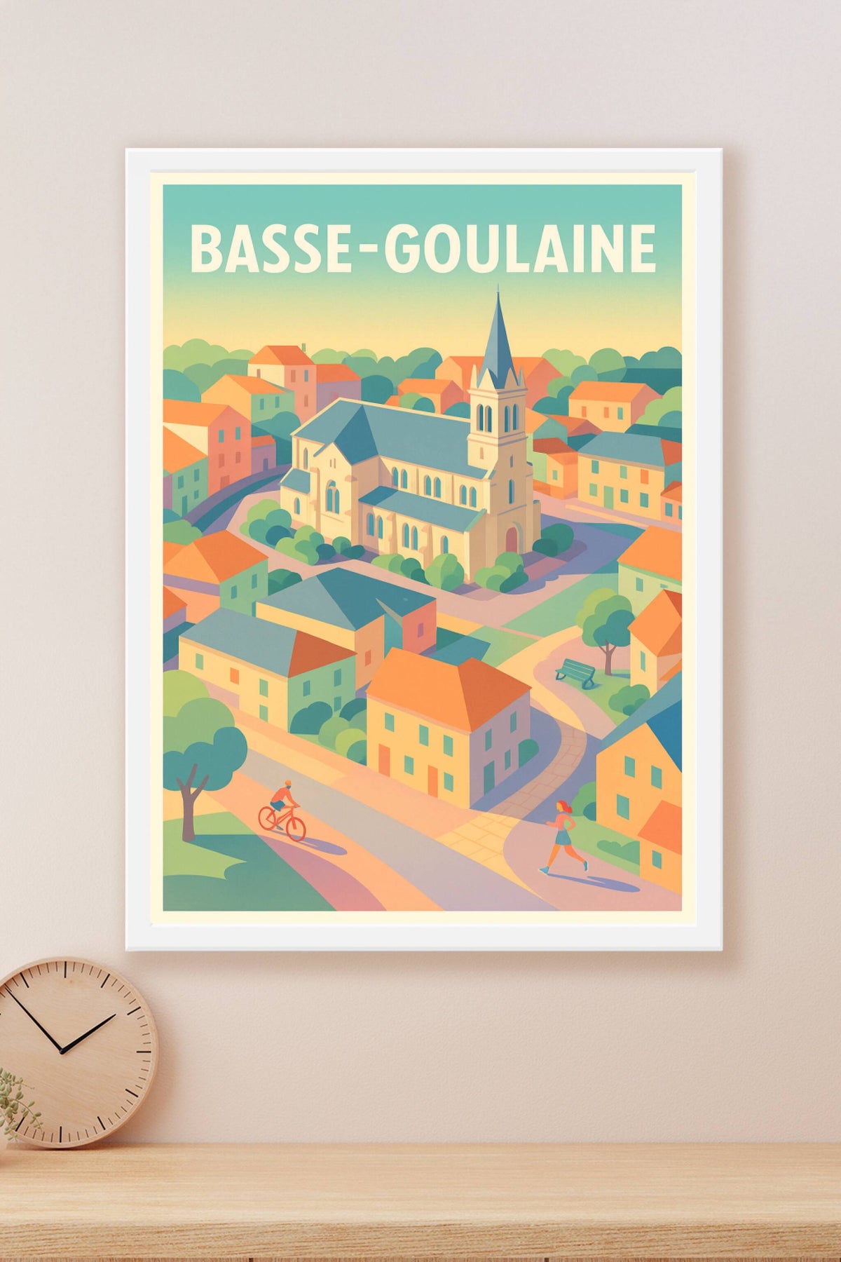 Affiche de Basse-Goulaine - Charme paisible de village ensoleillé