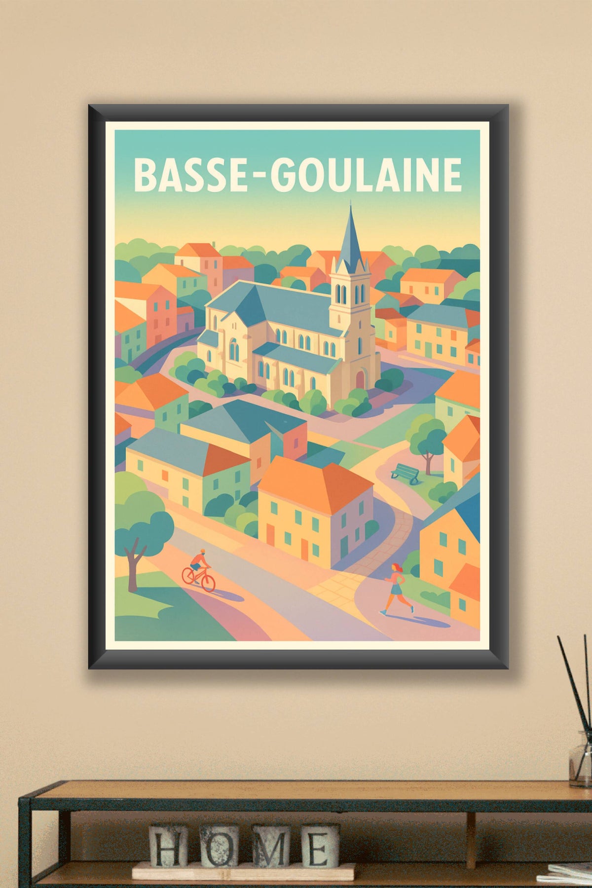 Affiche de Basse-Goulaine - Charme paisible de village ensoleillé