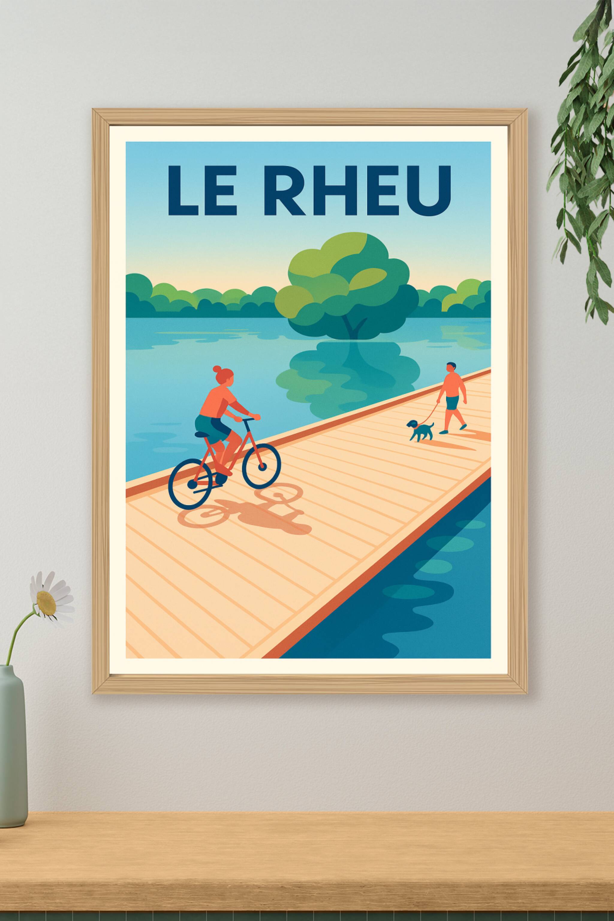 Affiche de Le Rheu - Promenade au bord de l'eau