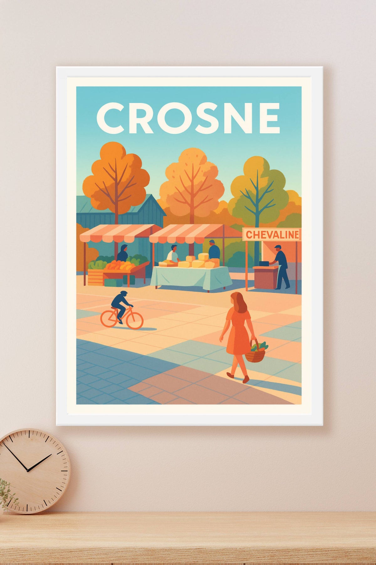 Affiche de Crosne - L'art de vivre sur le marché local