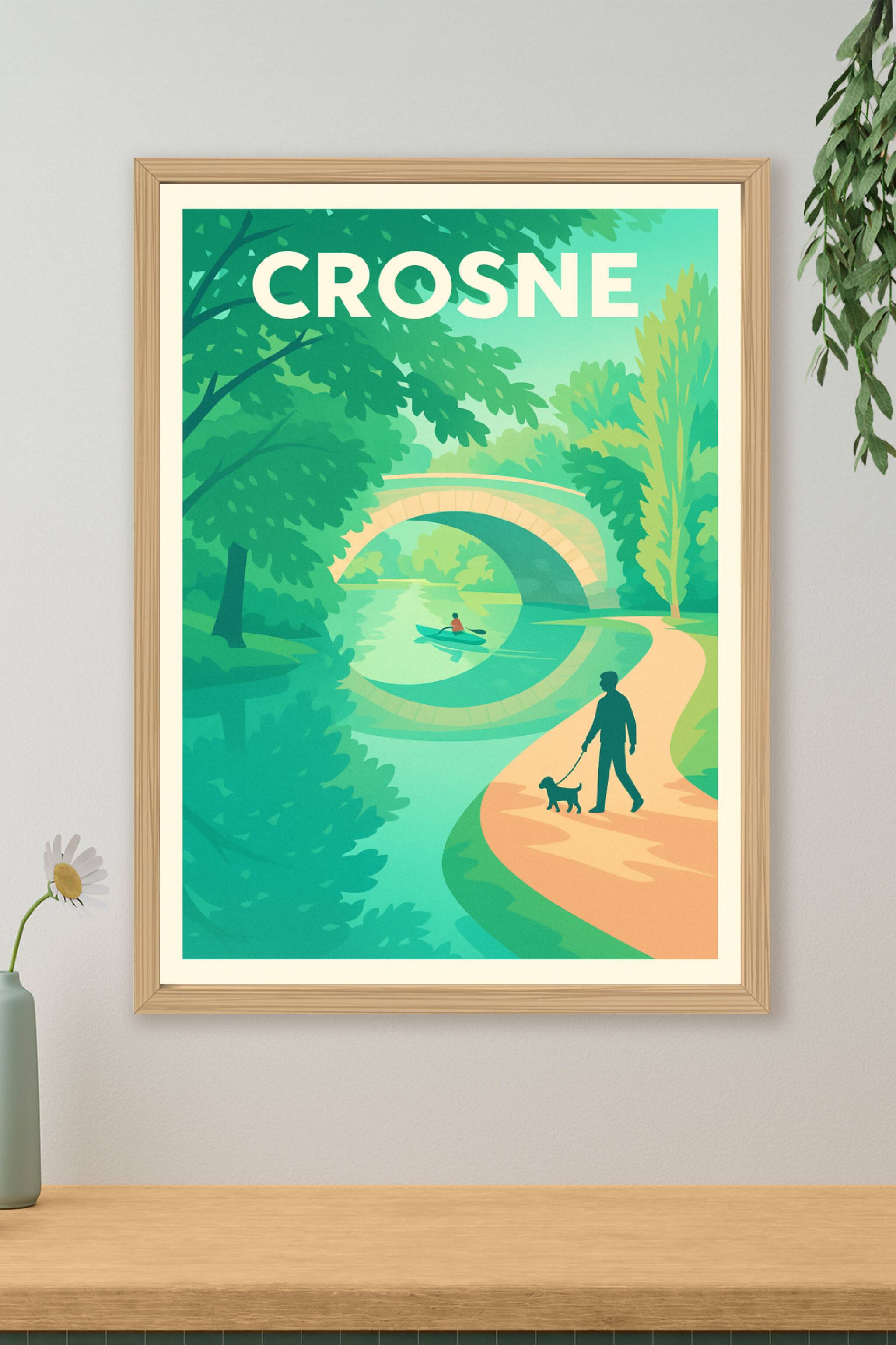 Affiche de Crosne - Promenade au fil de l'eau