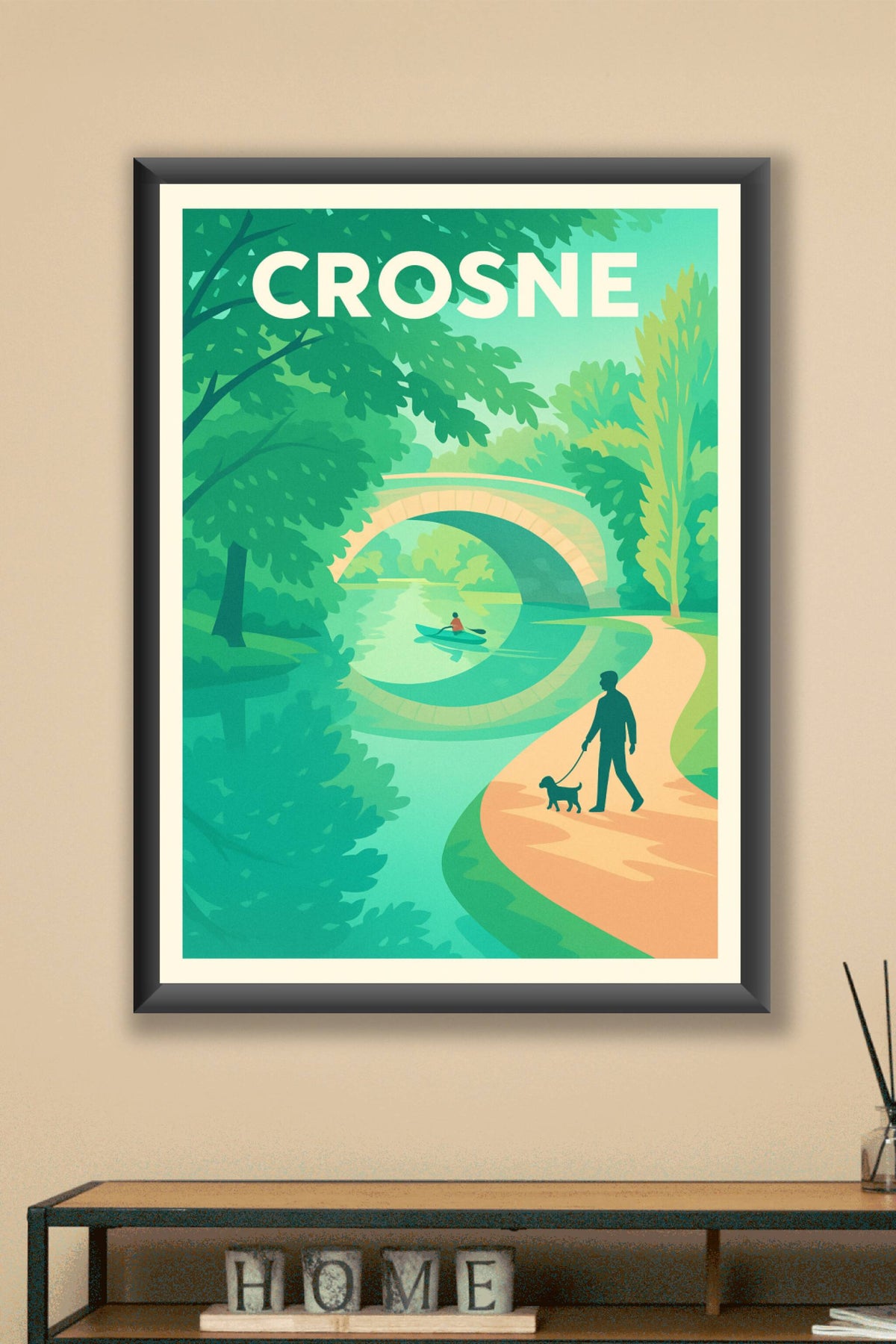 Affiche de Crosne - Promenade au fil de l'eau