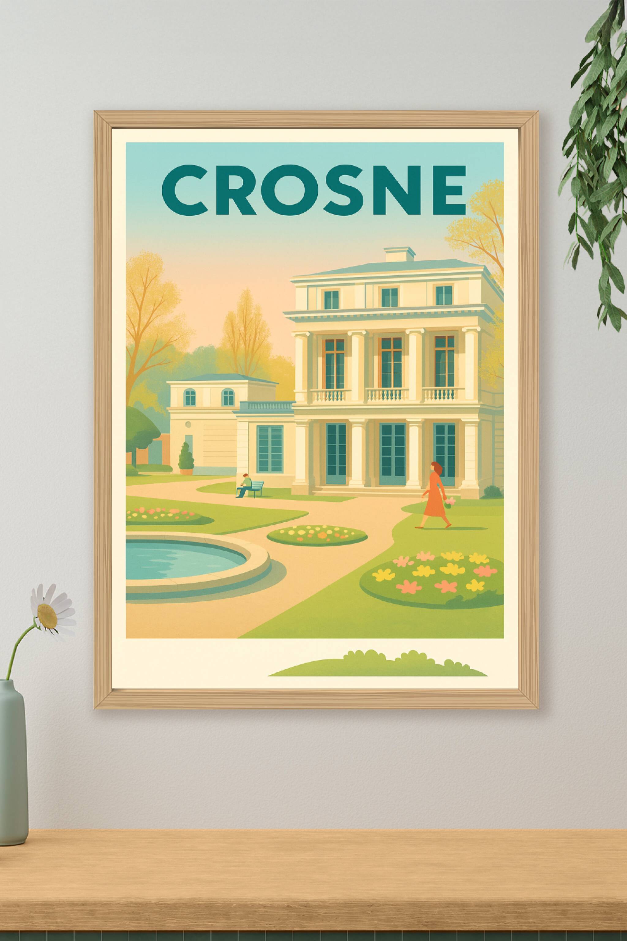 Affiche de Crosne - Élégance et sérénité au cœur du parc