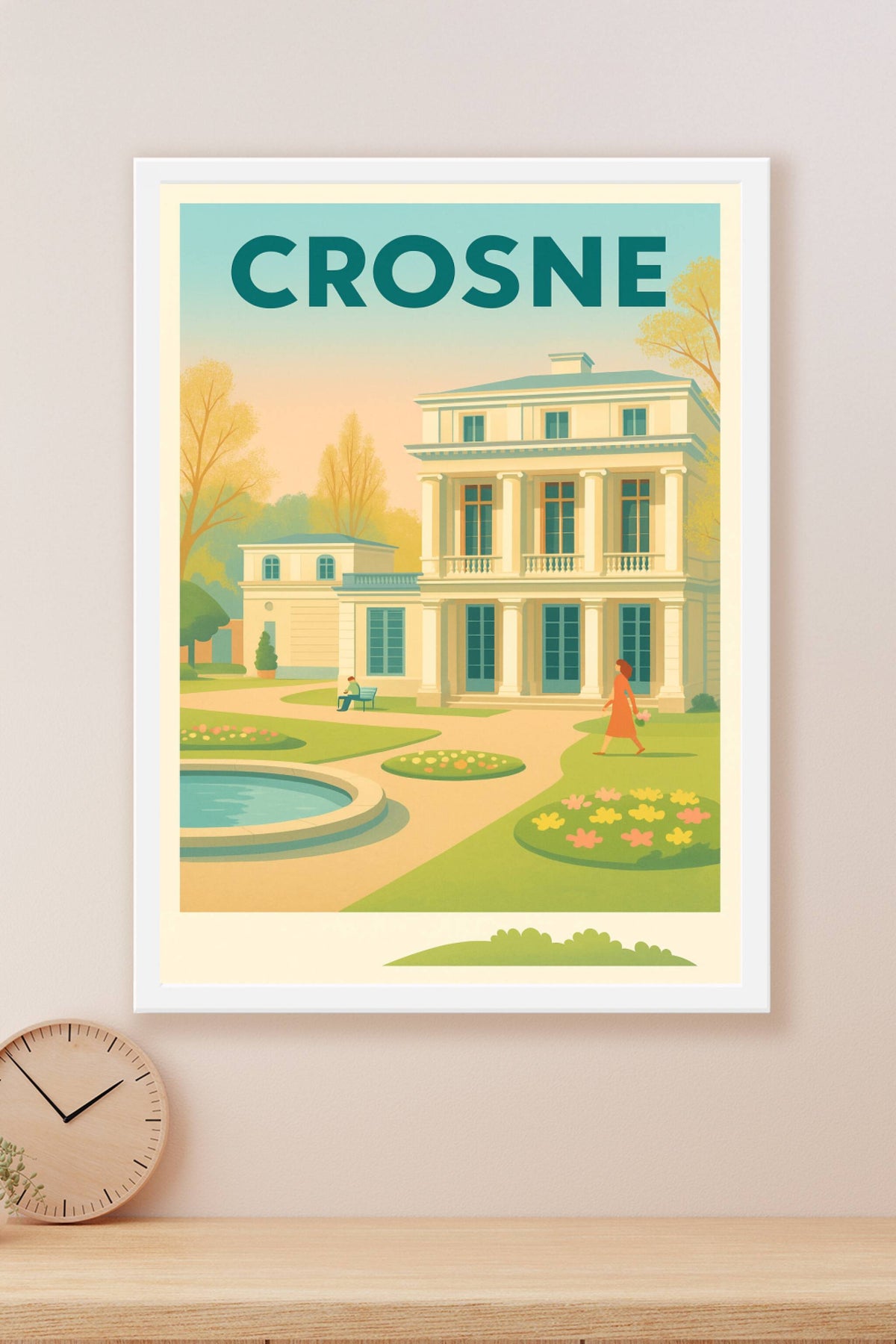 Affiche de Crosne - Élégance et sérénité au cœur du parc
