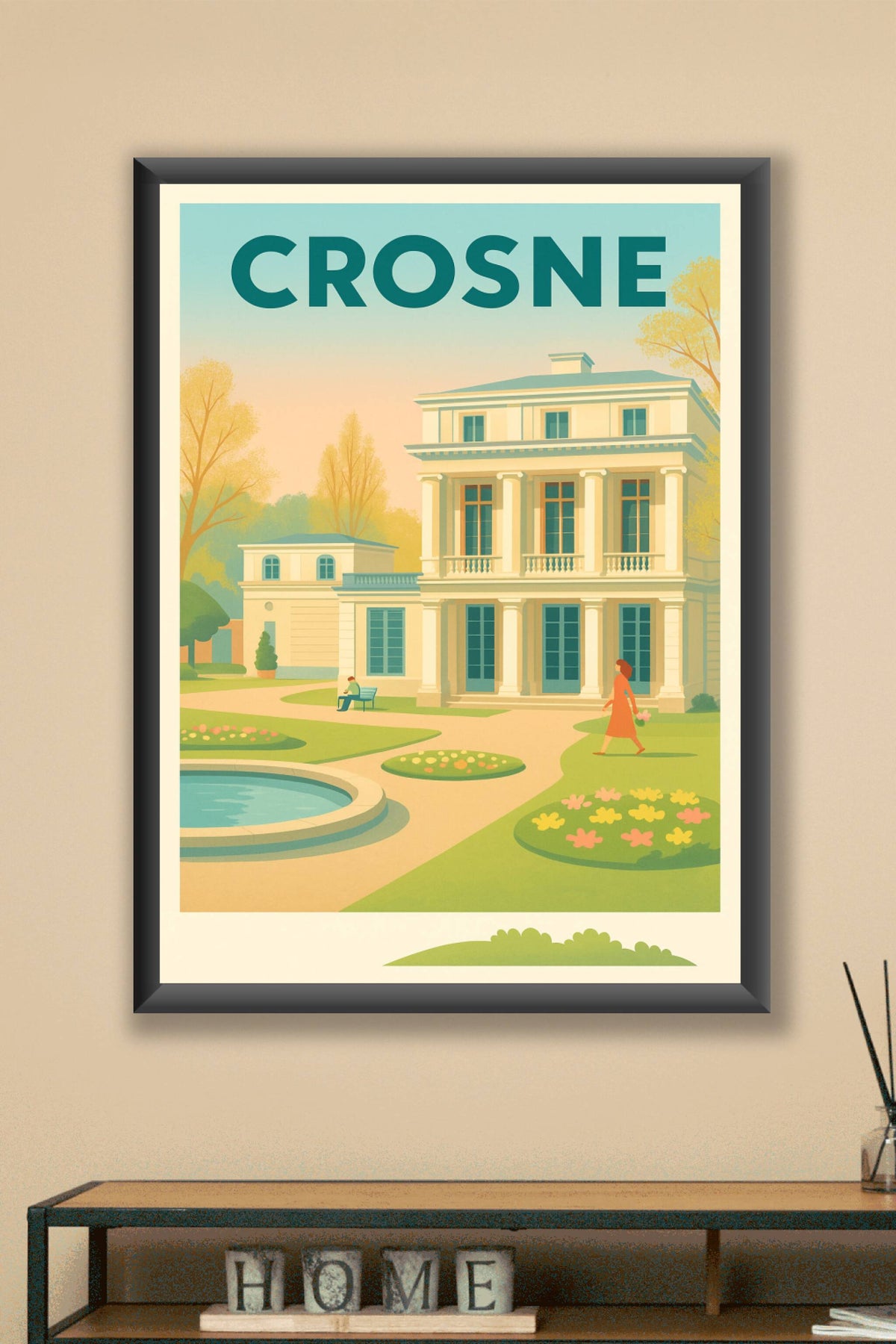 Affiche de Crosne - Élégance et sérénité au cœur du parc