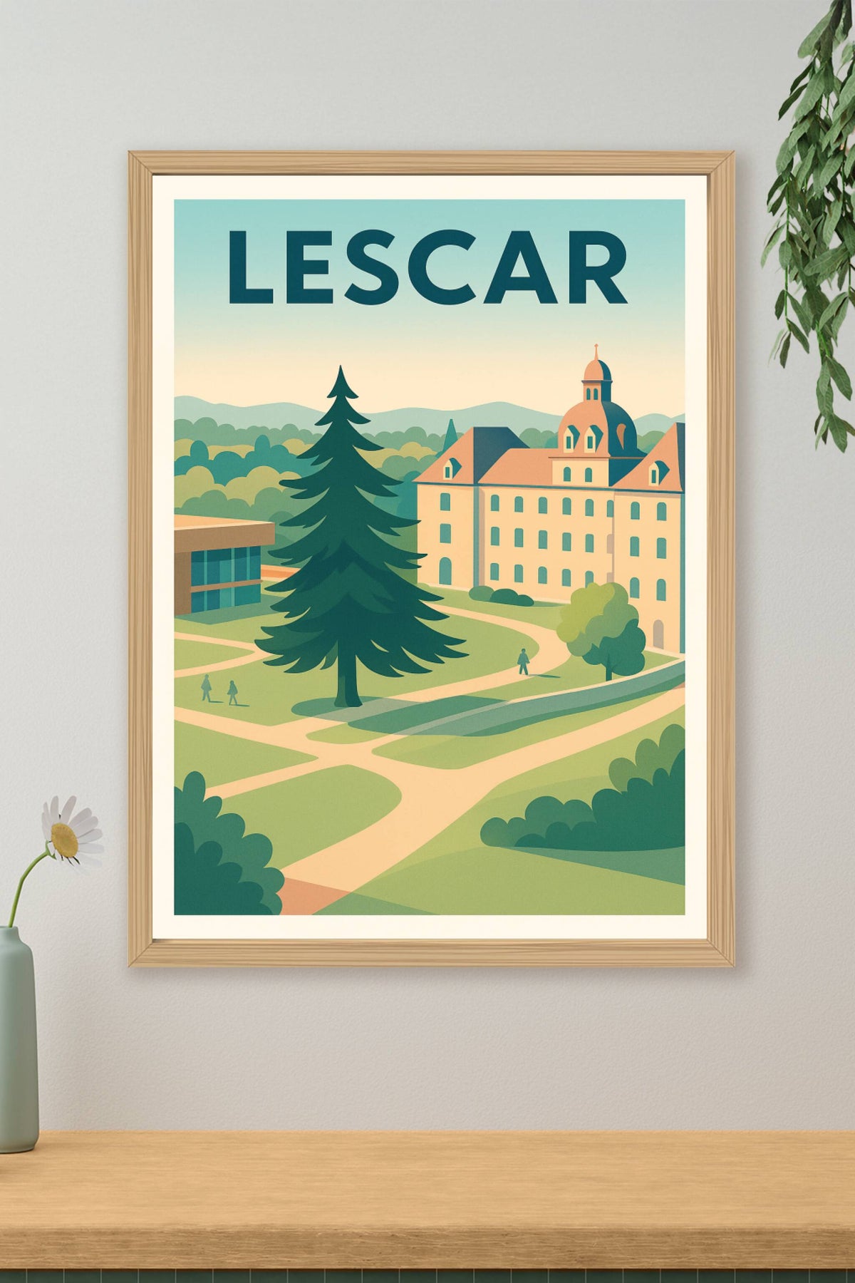 Affiche de Lescar - Harmonie paisible et architecture élégante