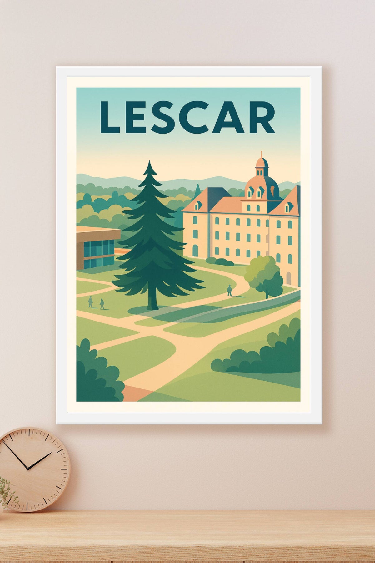 Affiche de Lescar - Harmonie paisible et architecture élégante