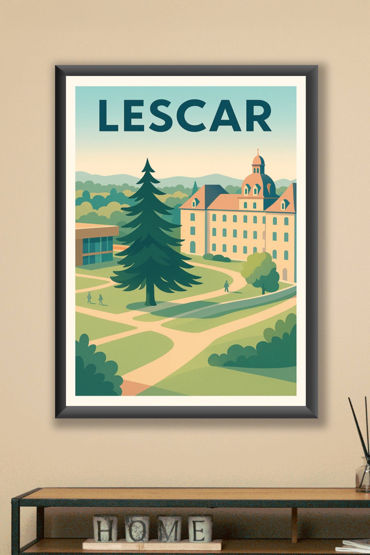 Affiche de Lescar - Harmonie paisible et architecture élégante