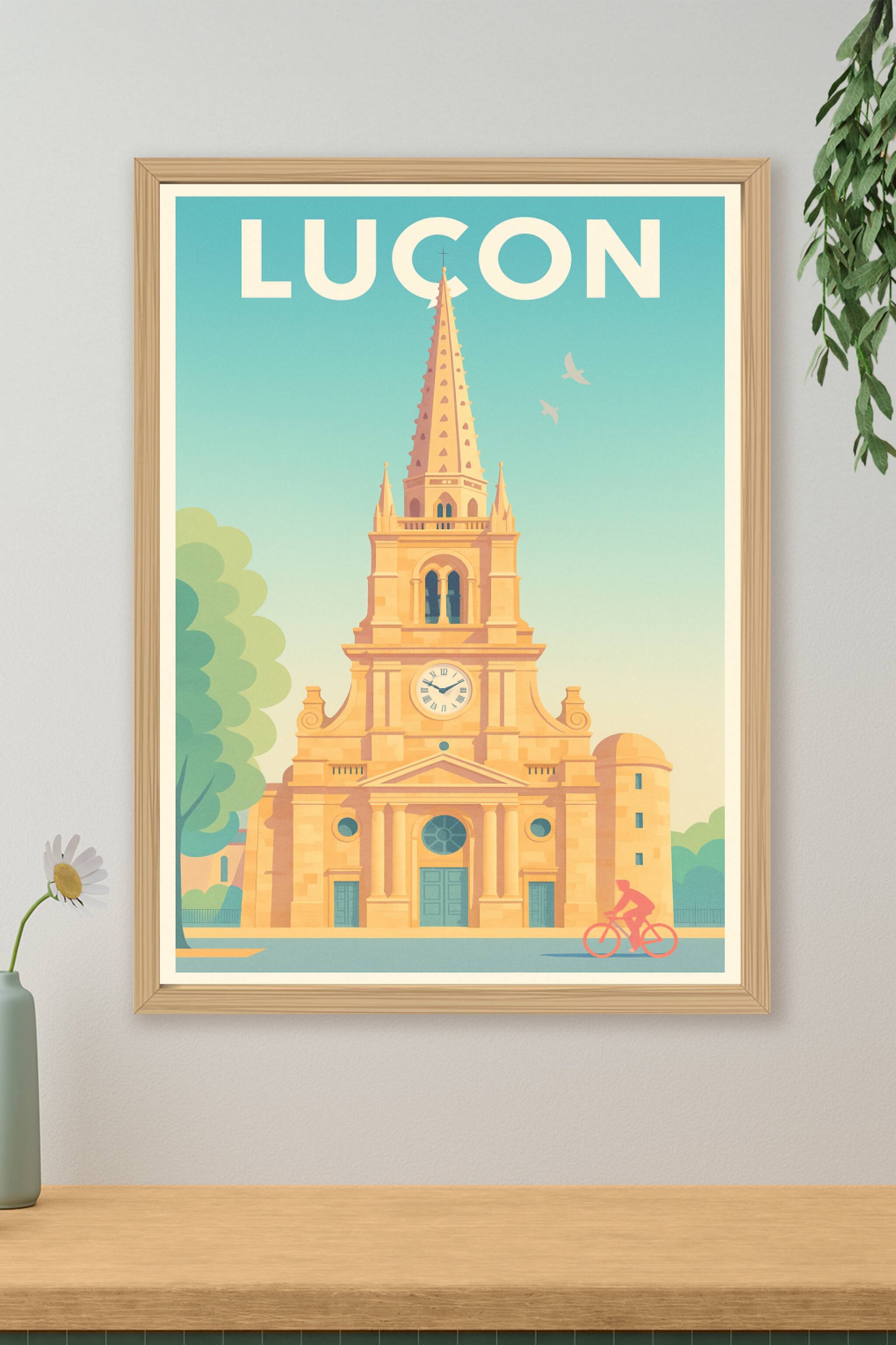 Affiche de Luçon - L'élégance architecturale au cœur de la ville