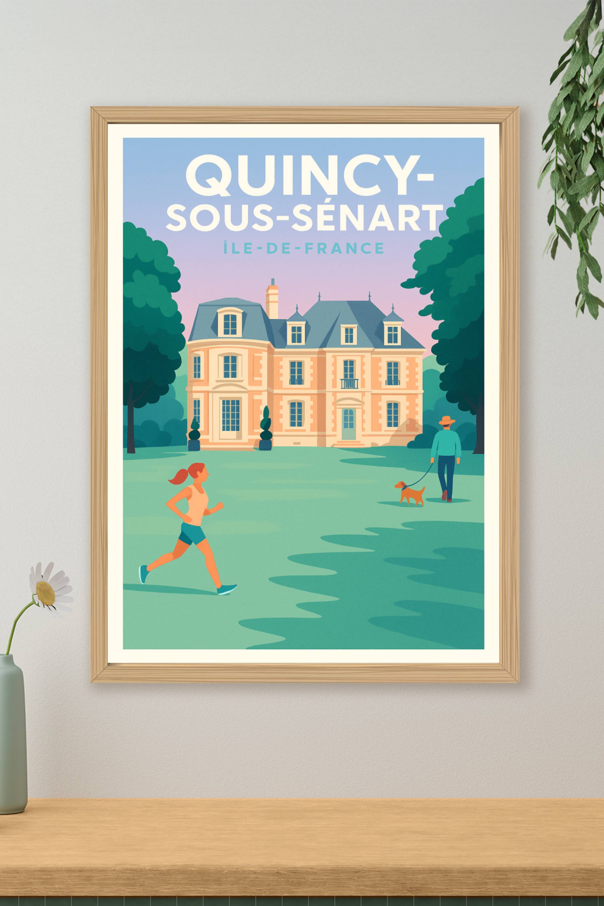 Affiche de Quincy-sous-Sénart - Élégance et nature en Île-de-France