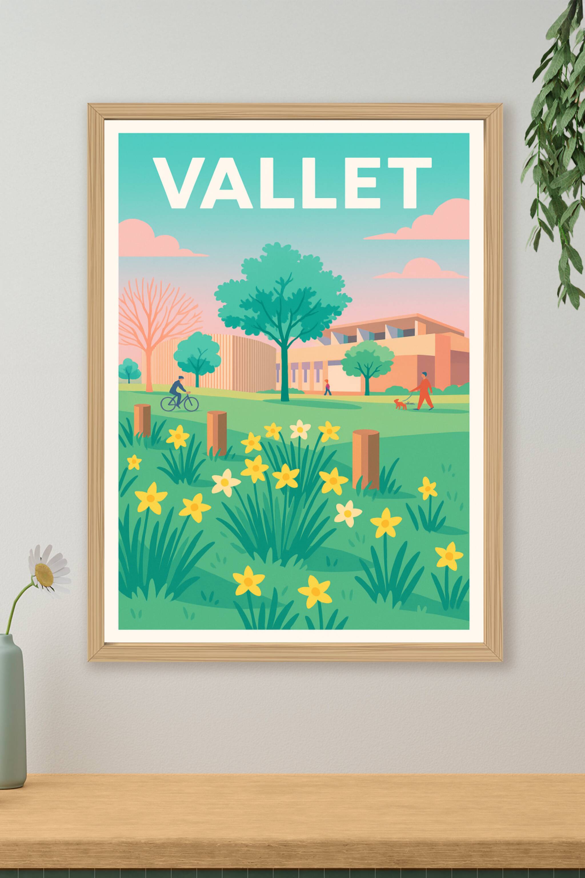 Affiche de Vallet - La nature et la modernité en harmonie