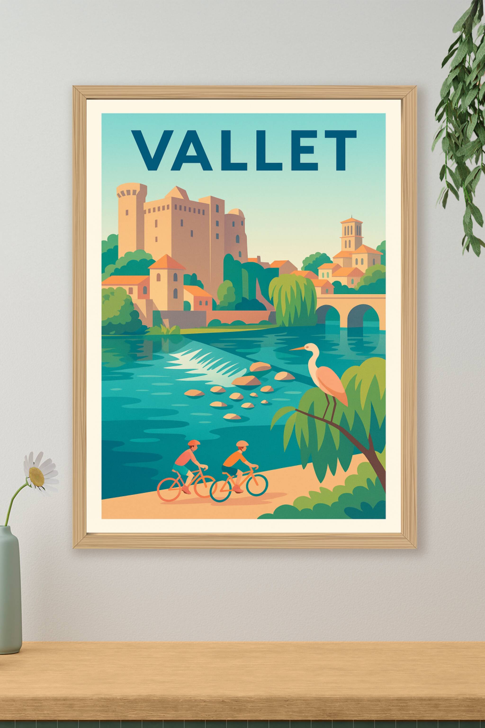 Affiche de Vallet - Un havre de paix entre nature et patrimoine