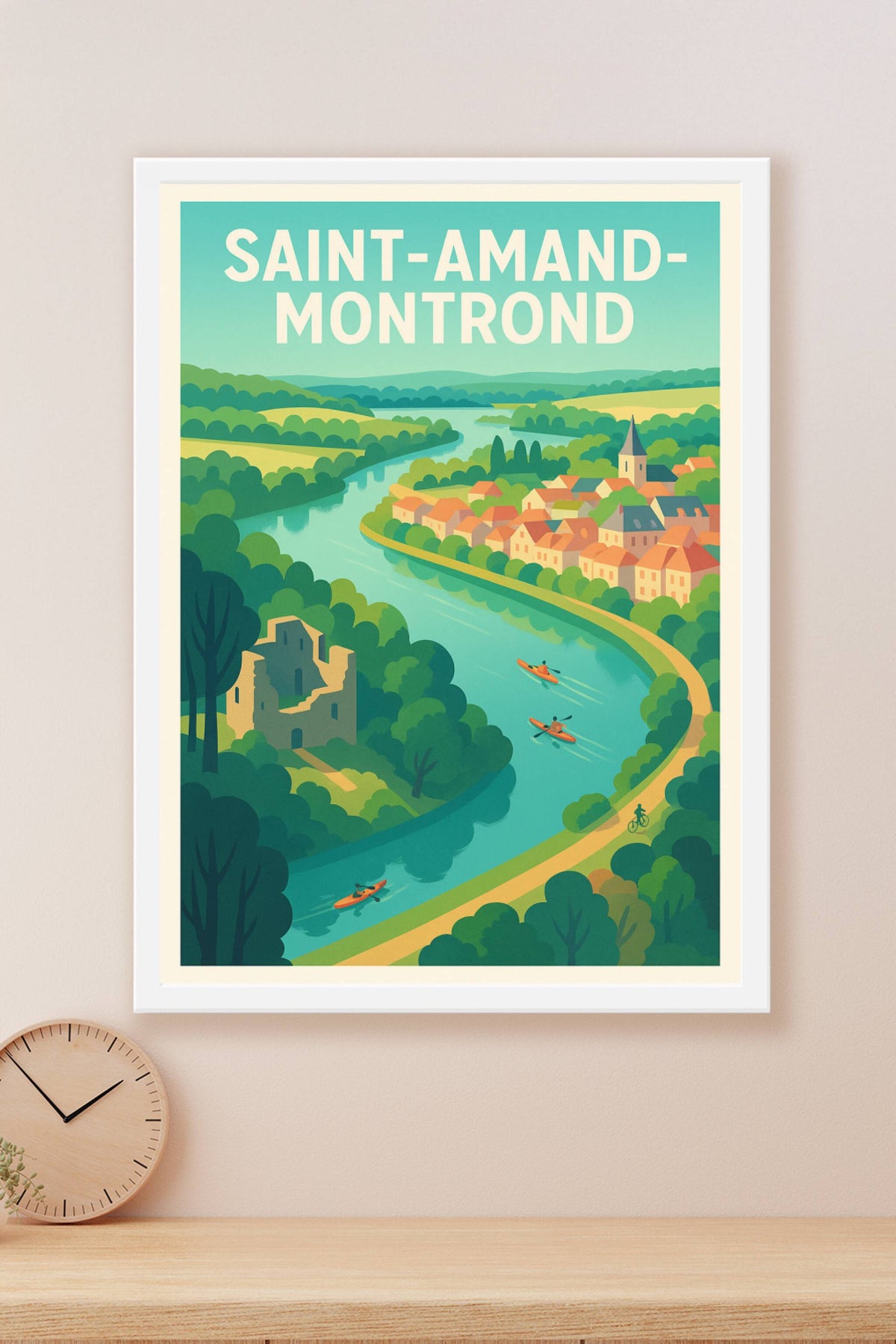 Affiche de Saint-Amand-Montrond - Escapade au fil de l'eau