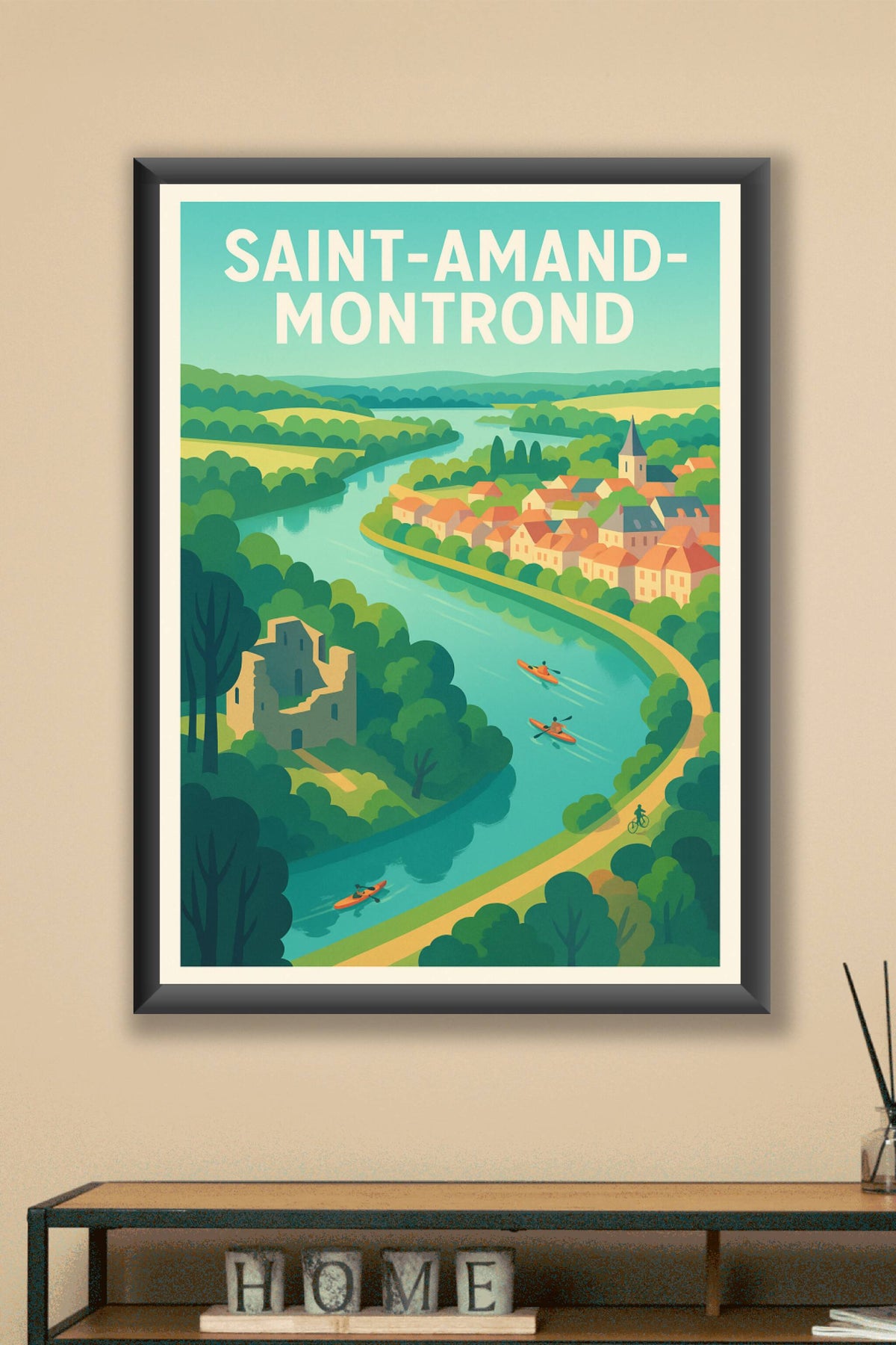 Affiche de Saint-Amand-Montrond - Escapade au fil de l'eau