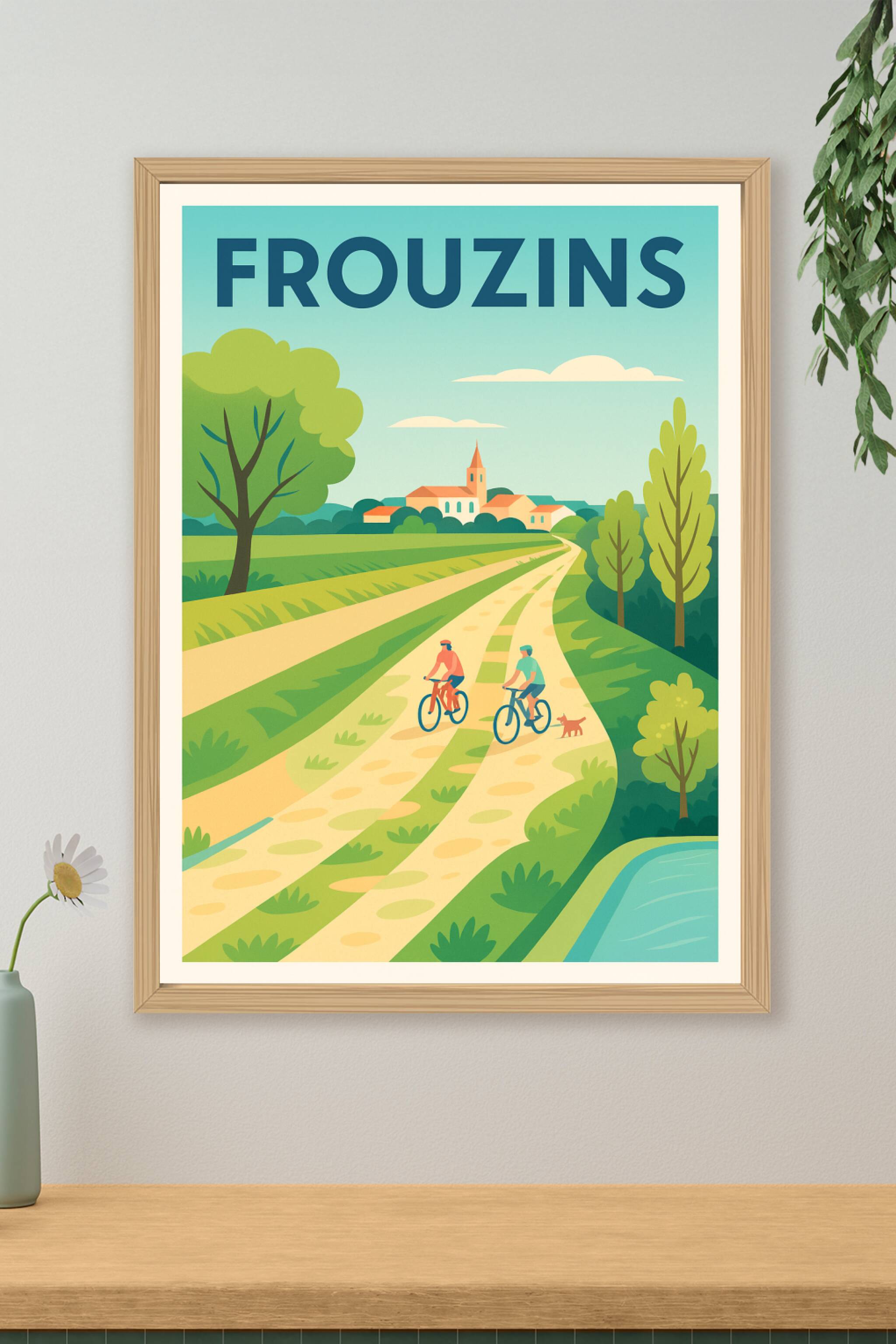 Affiche de Frouzins - Évasion à vélo en pleine nature