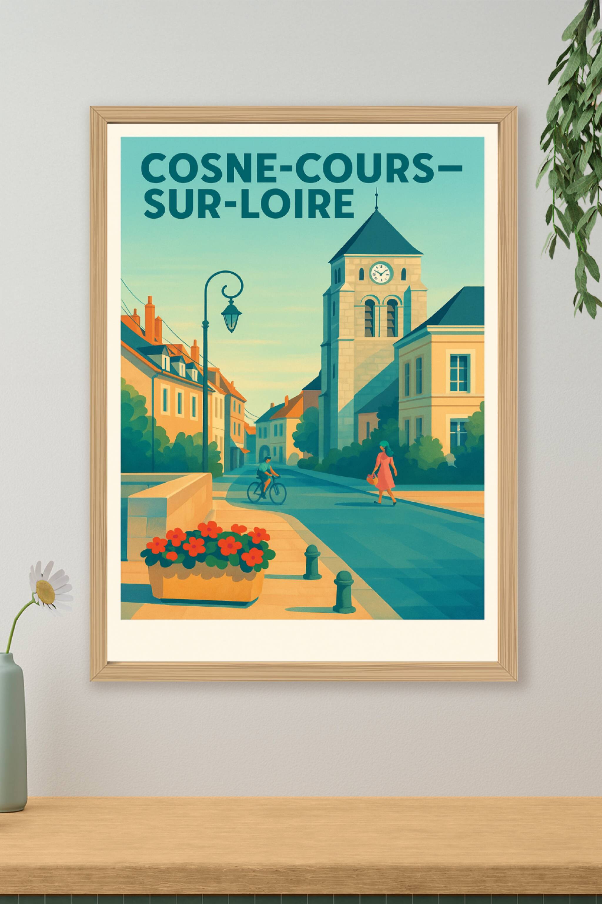 Affiche de Cosne-Cours-sur-Loire - Charme tranquille d'une ville de Loire