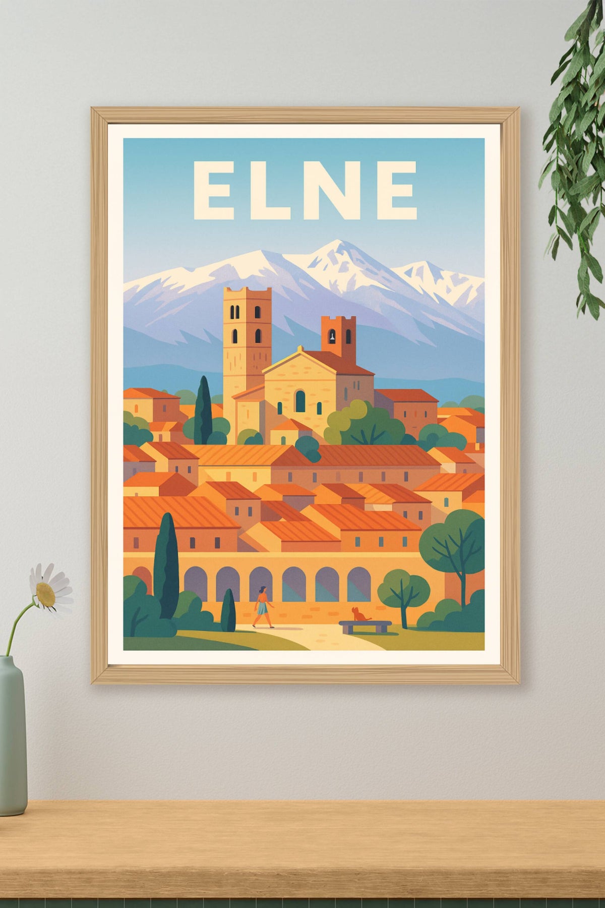 Affiche de Elne - Charme et sérénité au pied des montagnes