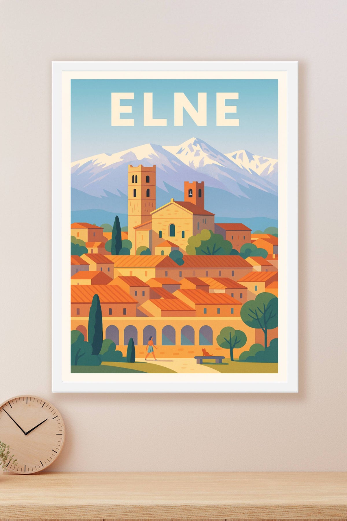 Affiche de Elne - Charme et sérénité au pied des montagnes