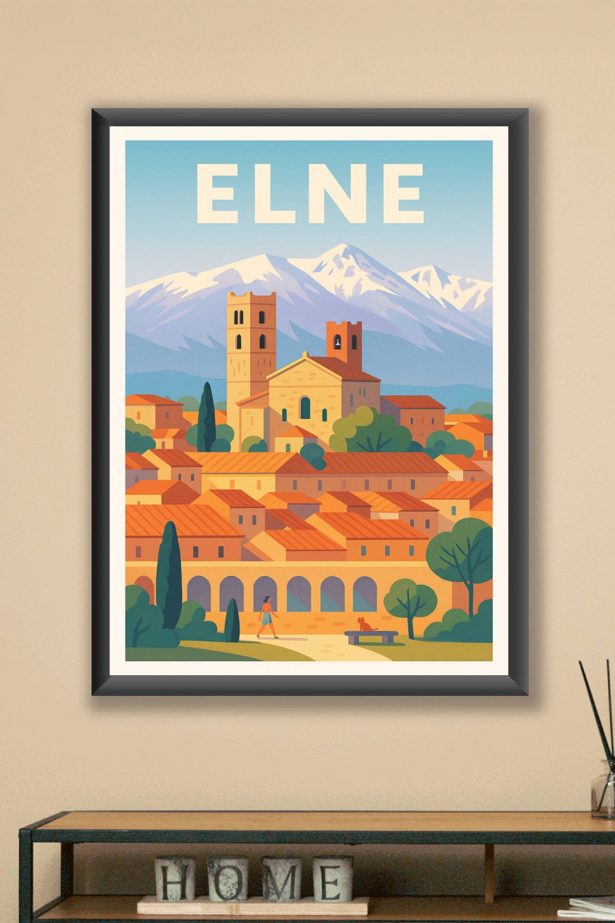 Affiche de Elne - Charme et sérénité au pied des montagnes