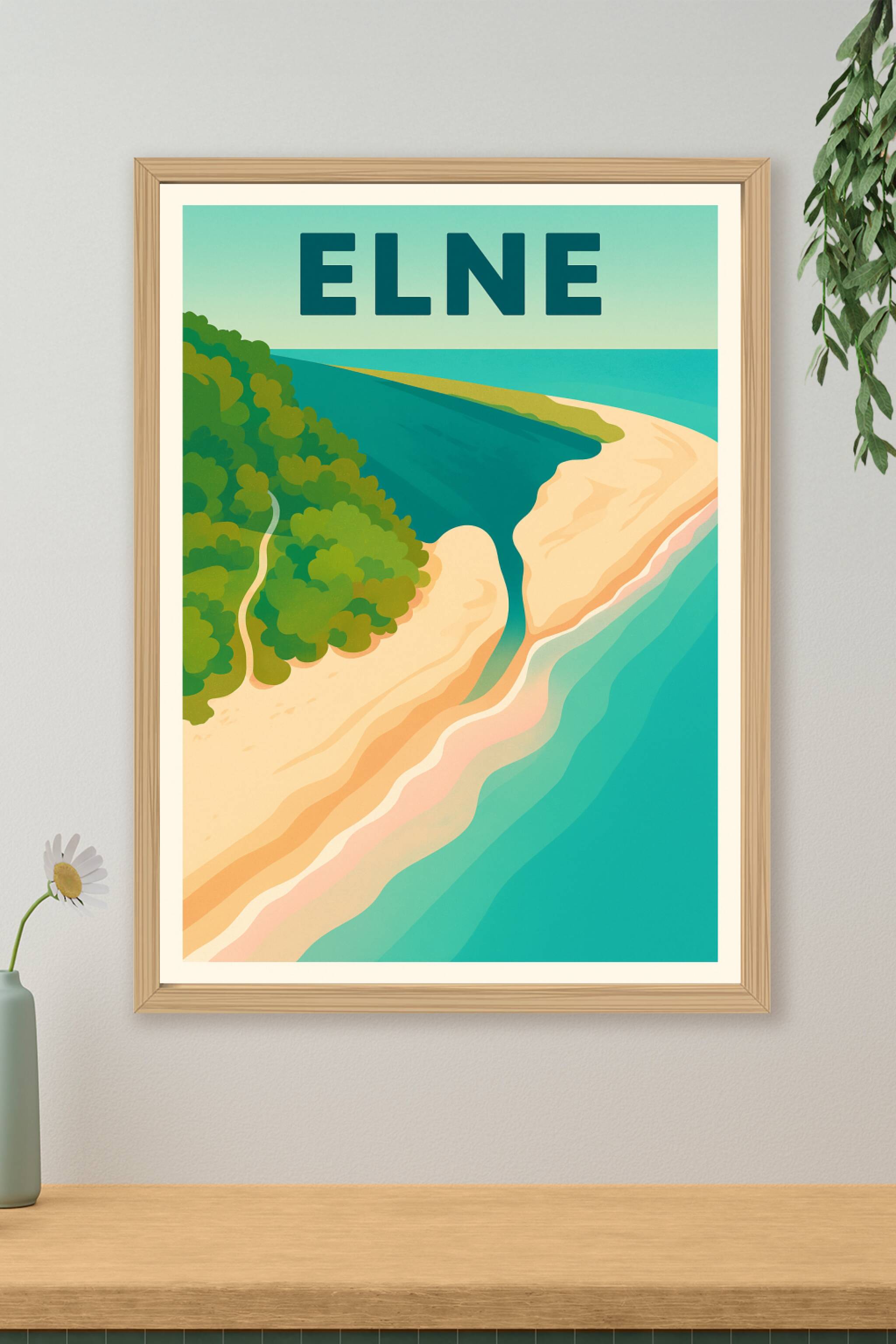 Affiche de Elne - Évasion à la plage et nature préservée