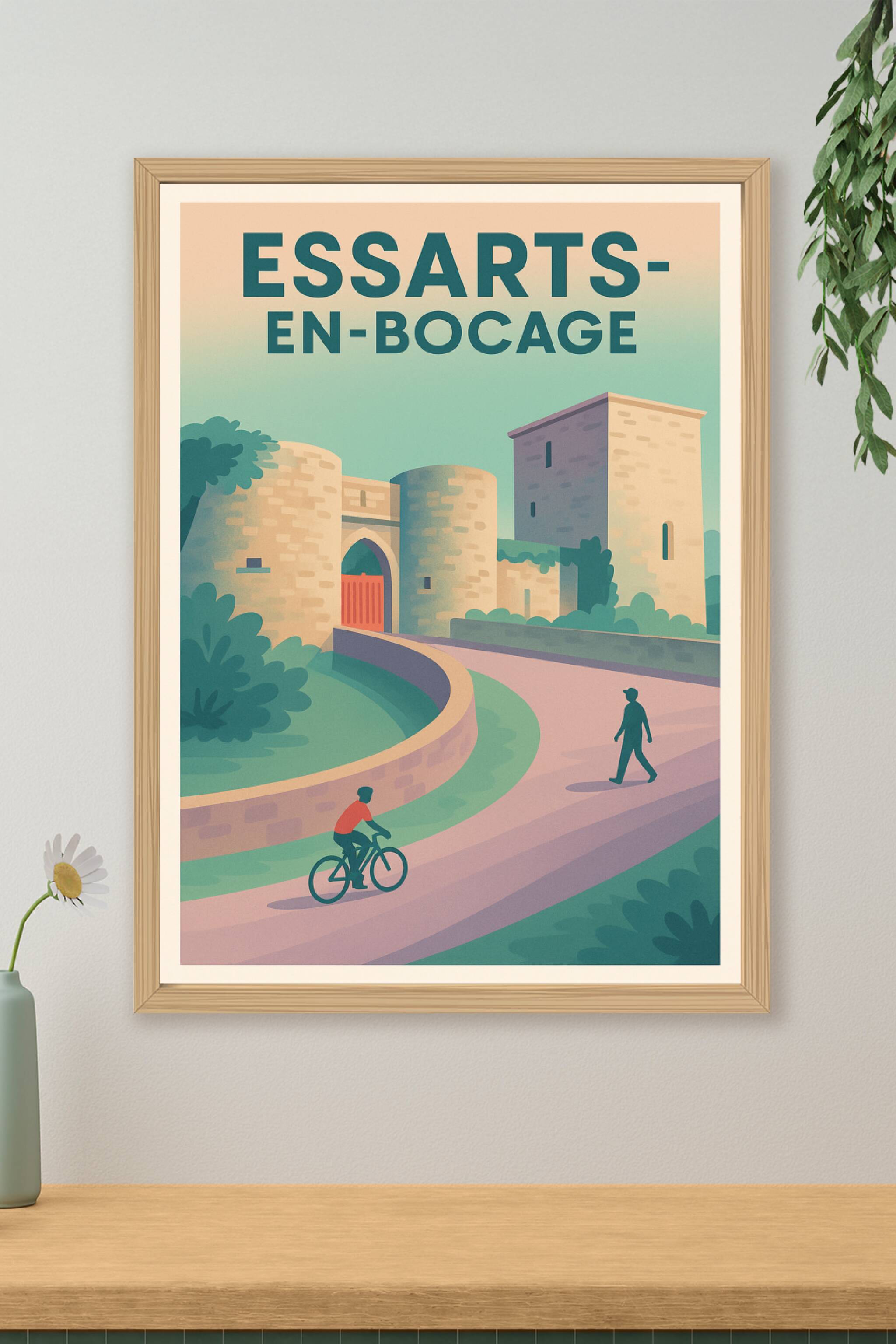 Affiche de Essarts-en-Bocage - Charme médiéval au fil des chemins