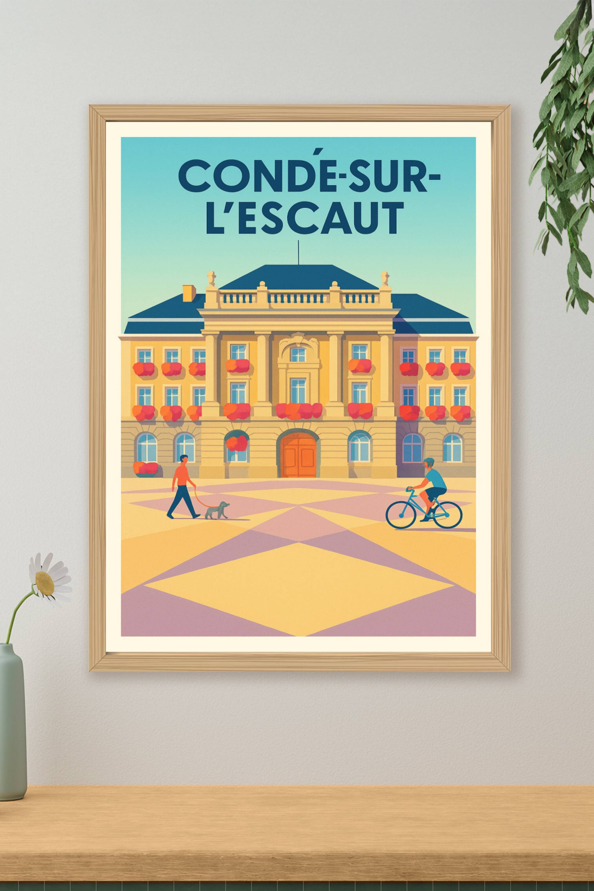 Affiche de Condé-sur-l'Escaut - Élégance et tranquillité au cœur de la ville