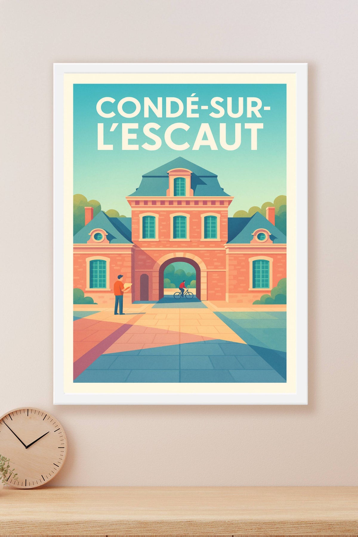 Affiche de Condé-sur-l'Escaut - Charme et architecture en lumière