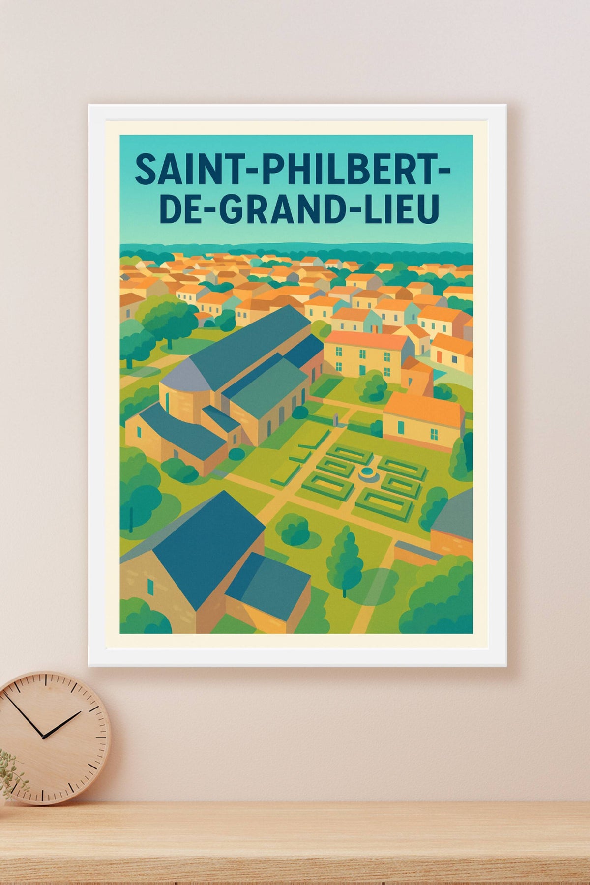 Affiche de Saint-Philibert-de-Grand-Lieu - L'élégance d'un village paisible