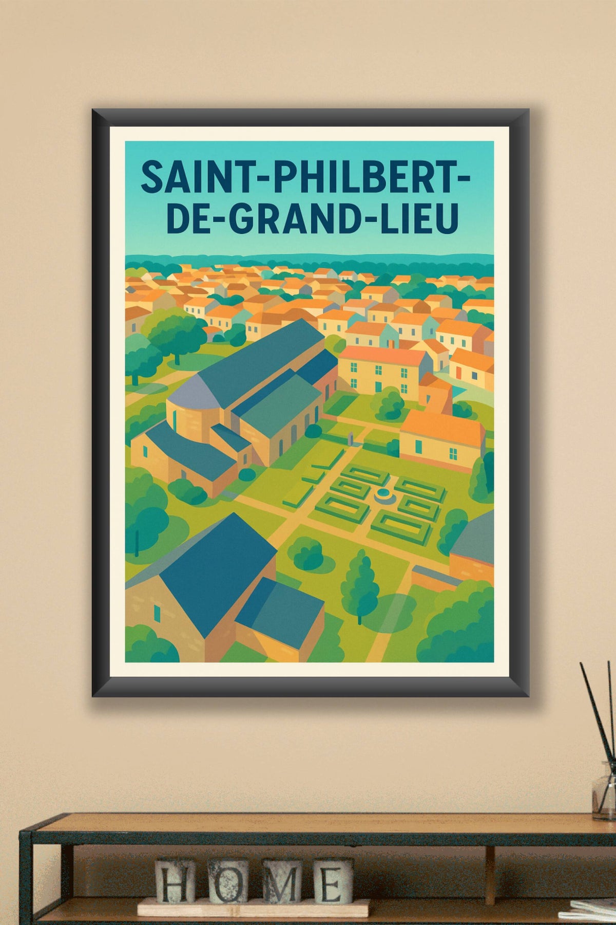 Affiche de Saint-Philibert-de-Grand-Lieu - L'élégance d'un village paisible