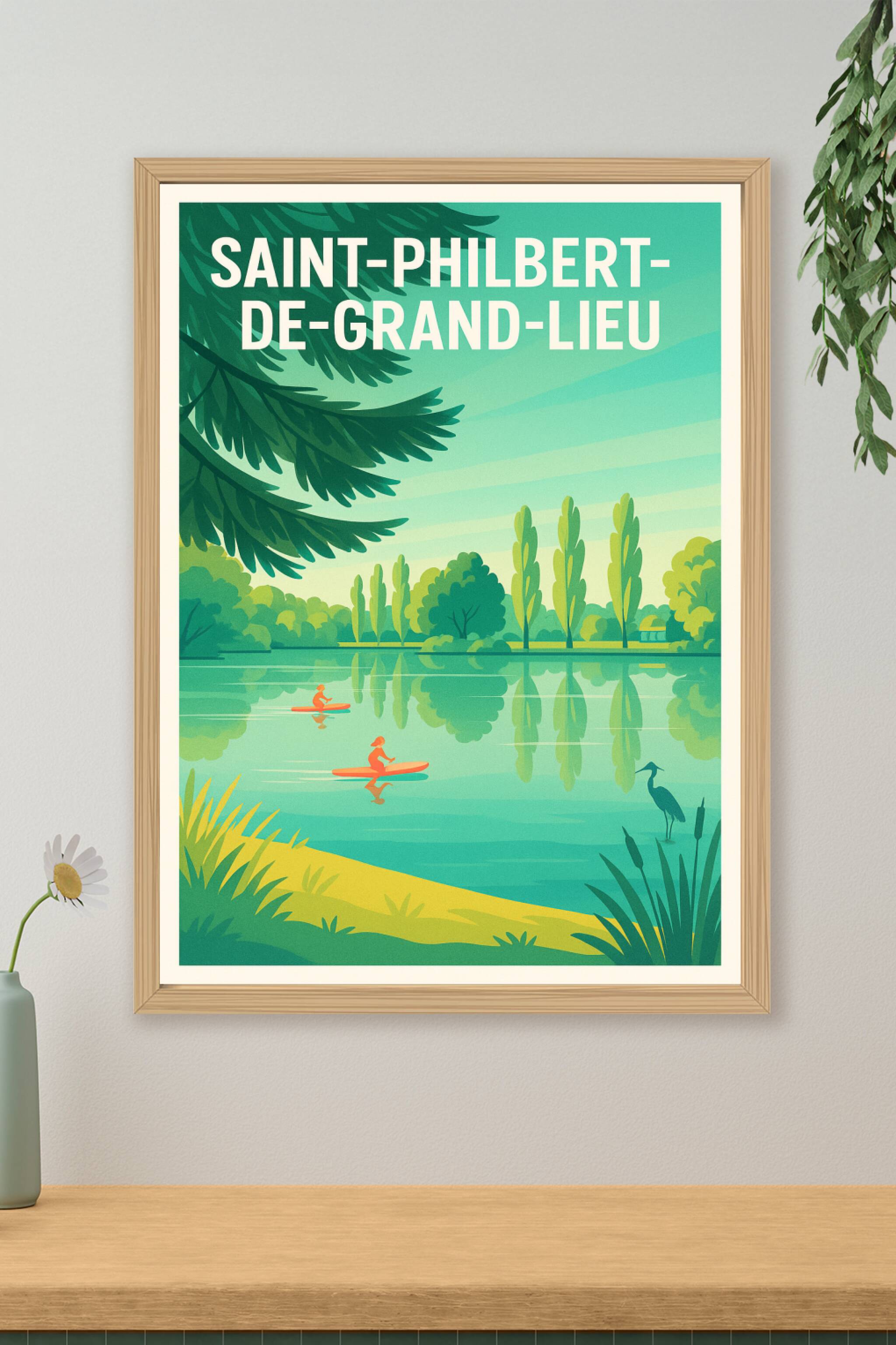 Affiche de Saint-Philbert-de-Grand-Lieu - Harmonie naturelle au fil de l'eau