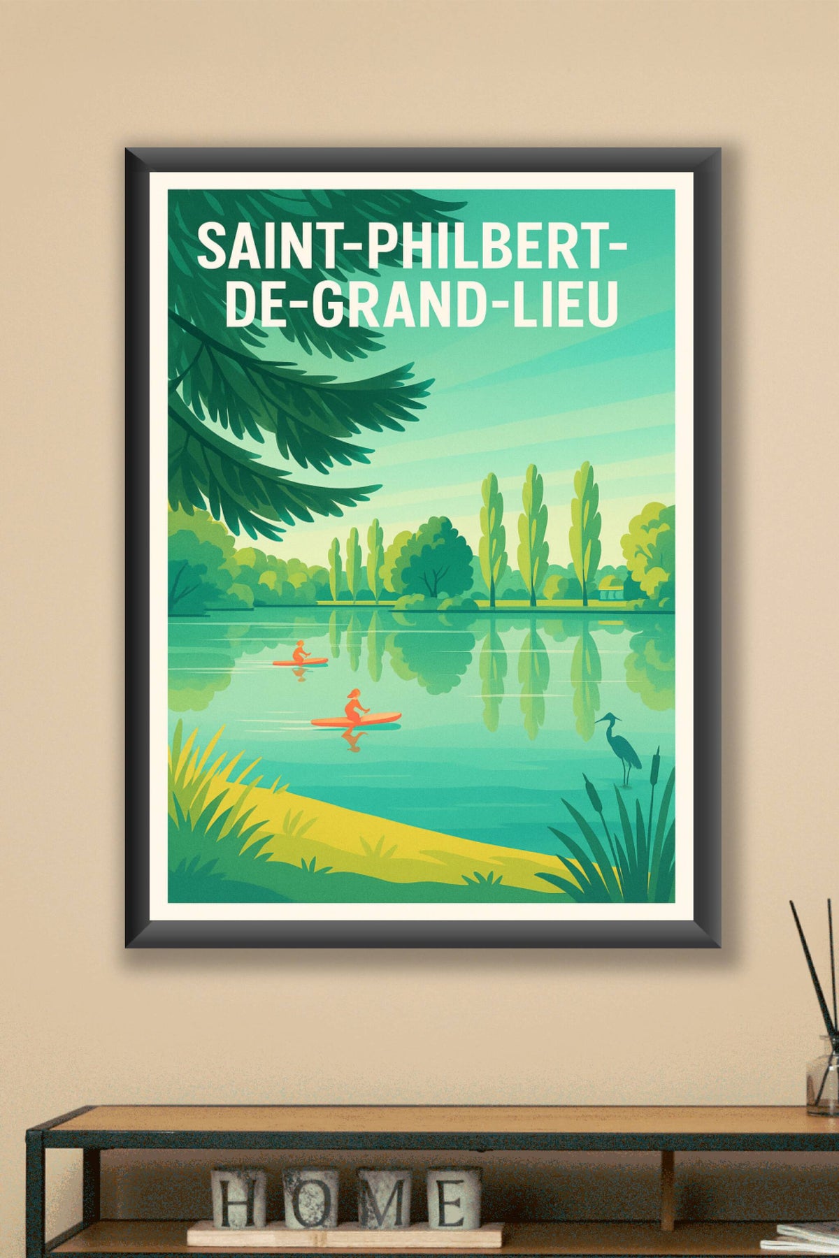 Affiche de Saint-Philbert-de-Grand-Lieu - Harmonie naturelle au fil de l'eau