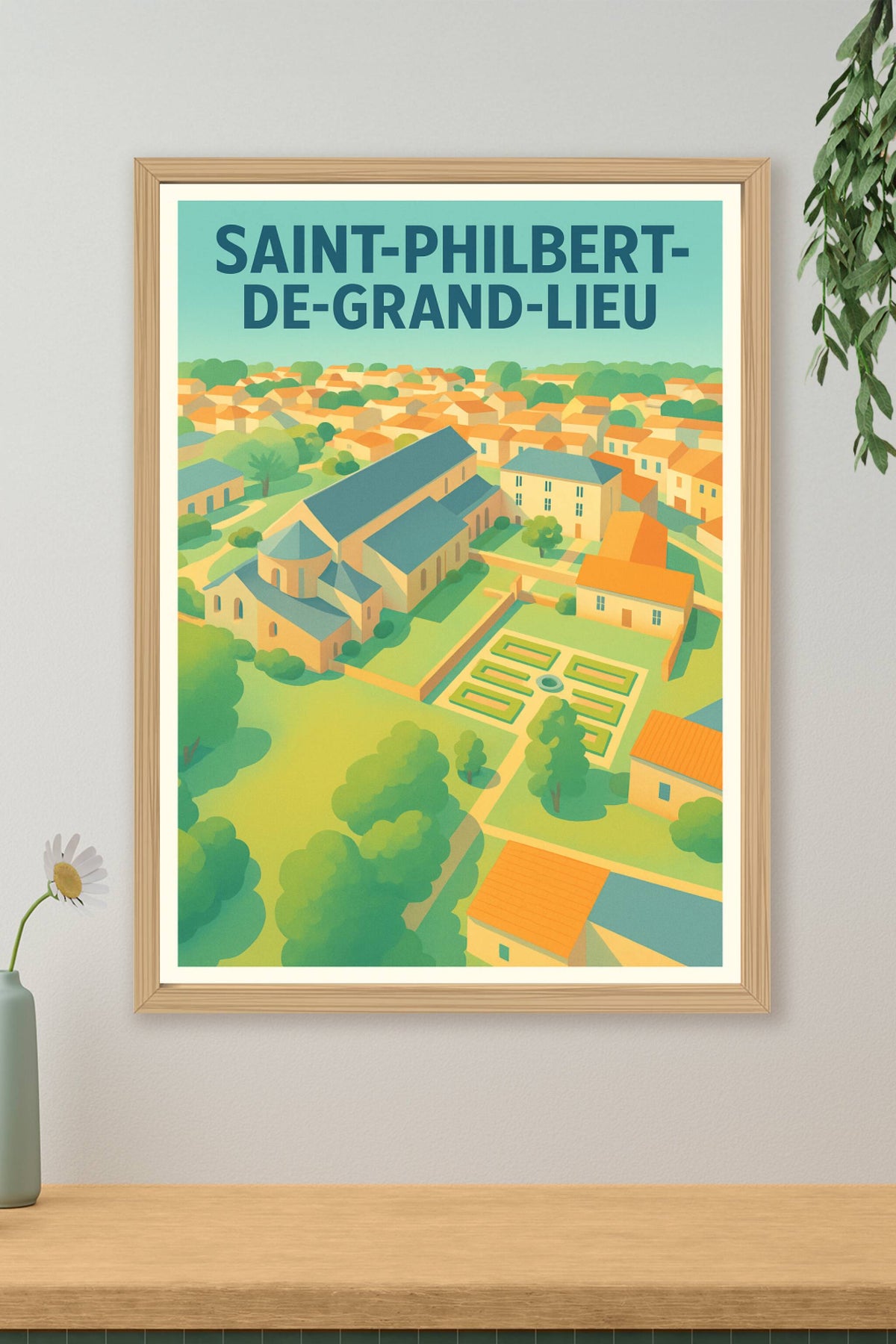 Affiche de Saint-Philibert-de-Grand-Lieu - L'élégance du patrimoine local