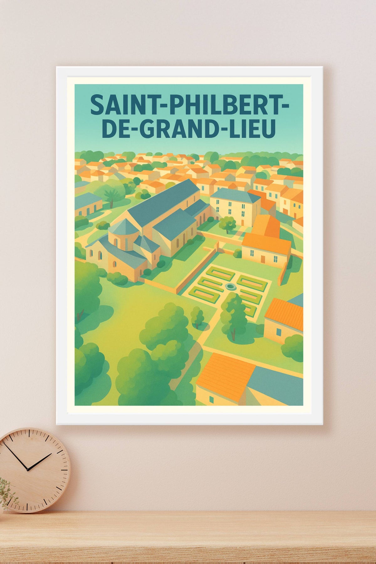 Affiche de Saint-Philibert-de-Grand-Lieu - L'élégance du patrimoine local