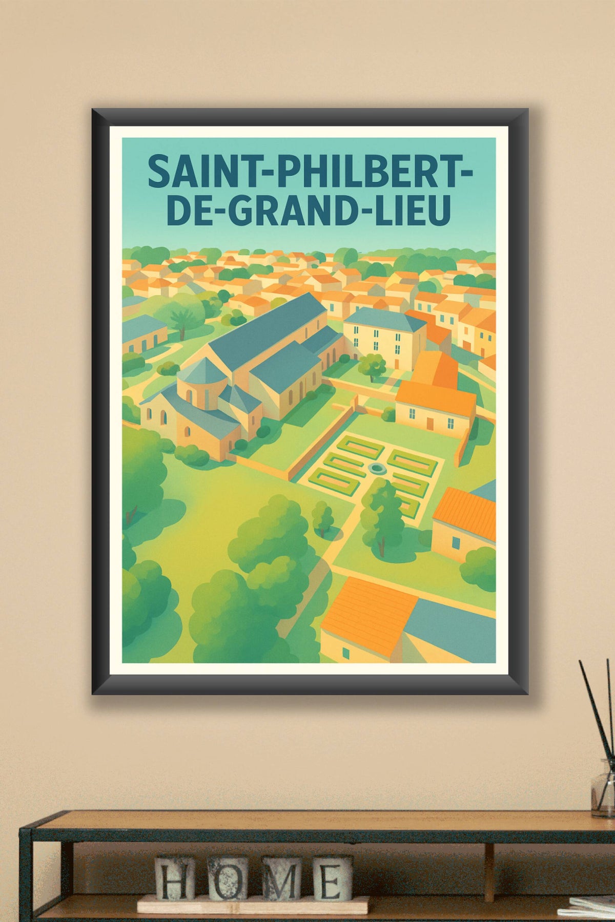Affiche de Saint-Philibert-de-Grand-Lieu - L'élégance du patrimoine local