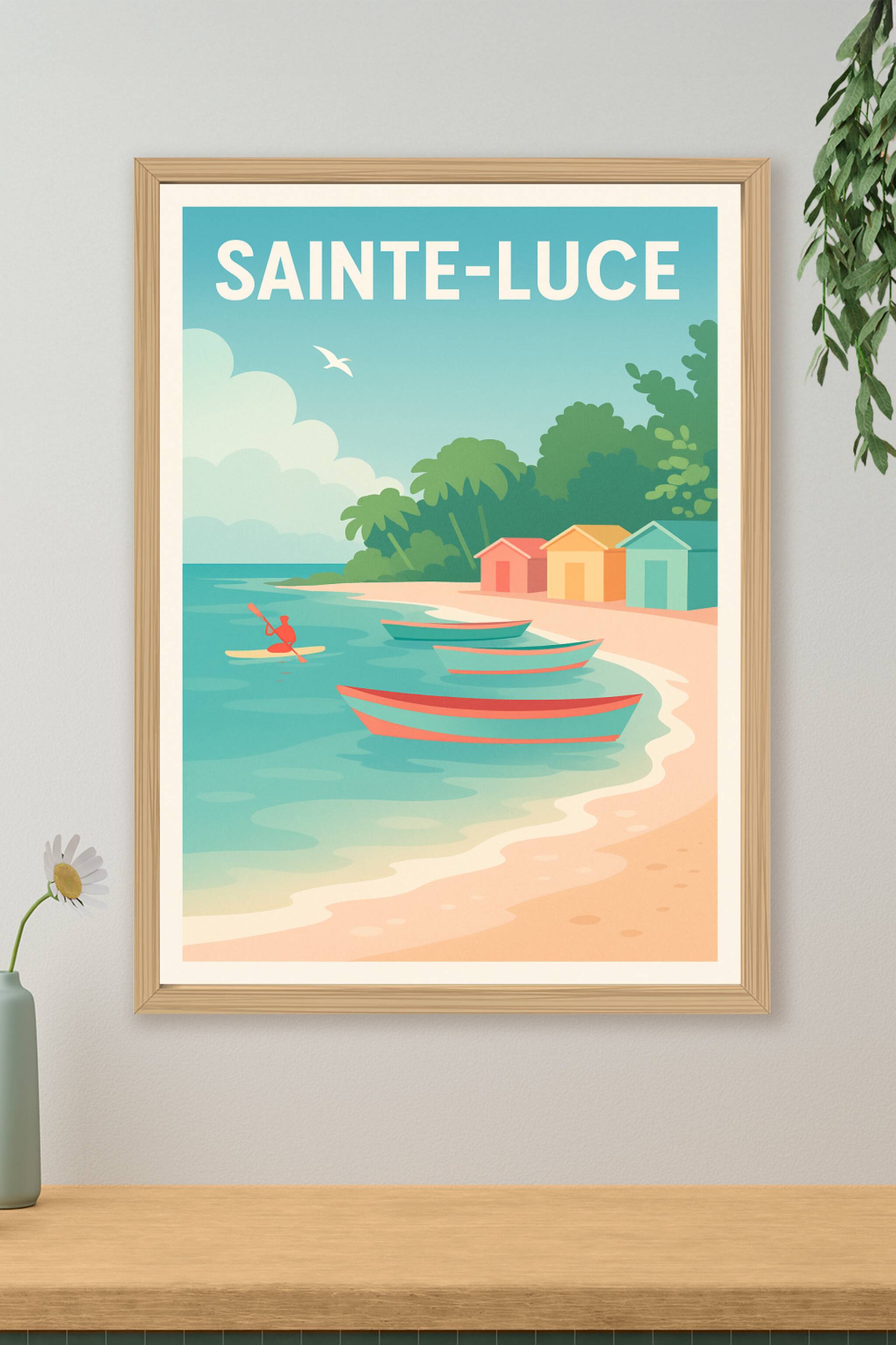 Affiche de Sainte-Luce - Évasion marine et douceur caraïbe