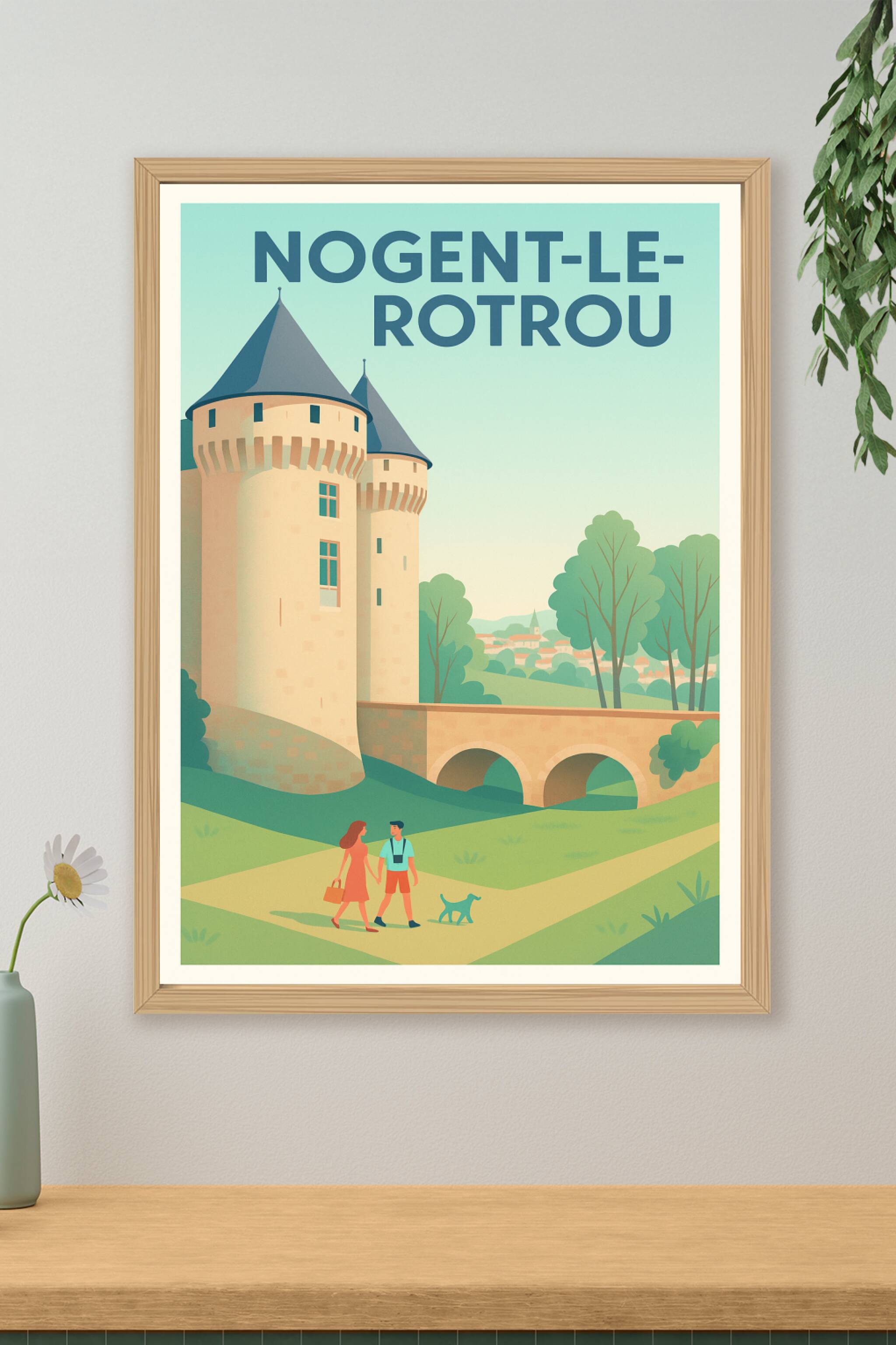 Affiche de Nogent-le-Rotrou - Charme et histoire au fil du temps