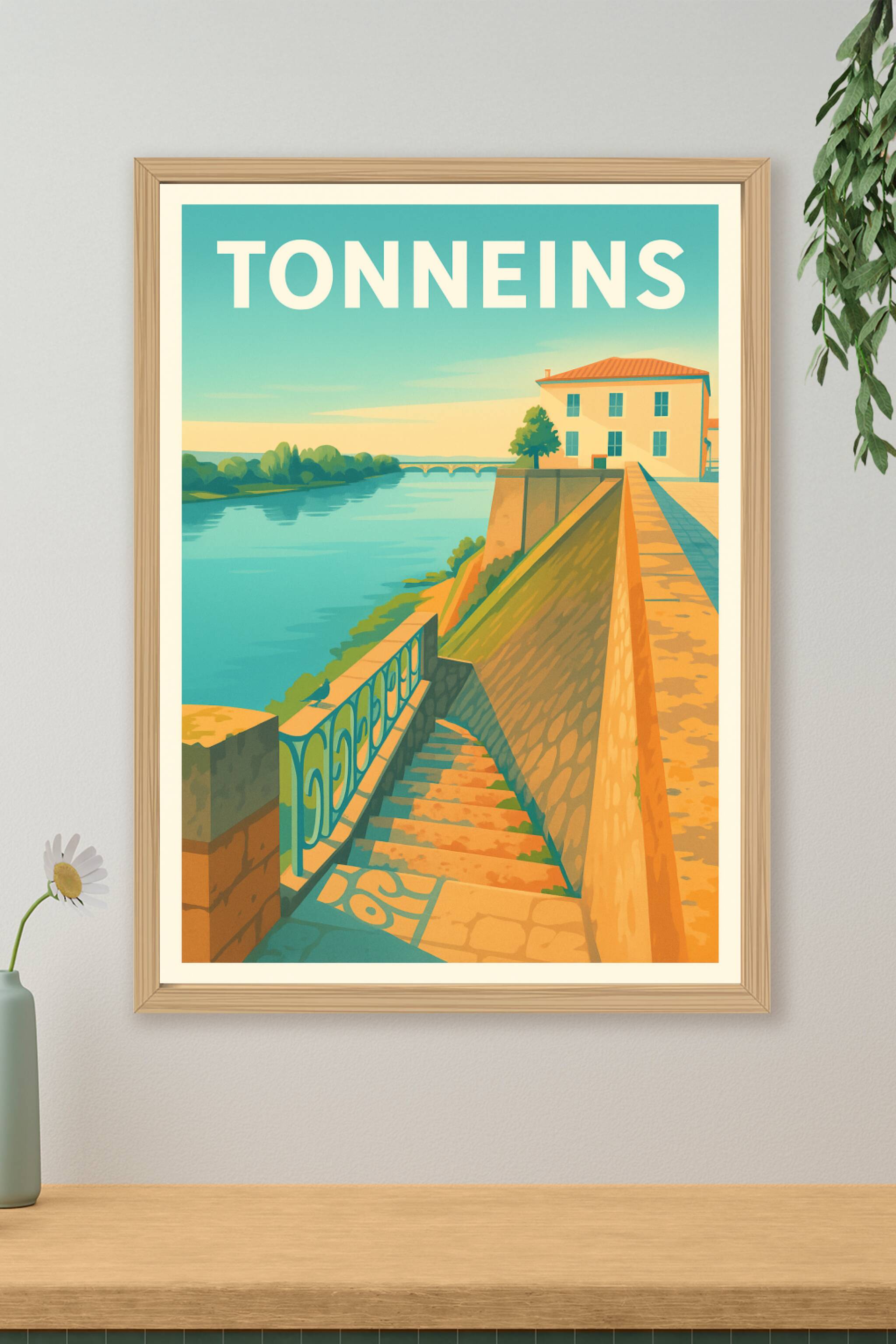 Affiche de Tonneins - Charme et Sérénité au Bord de la Rivière