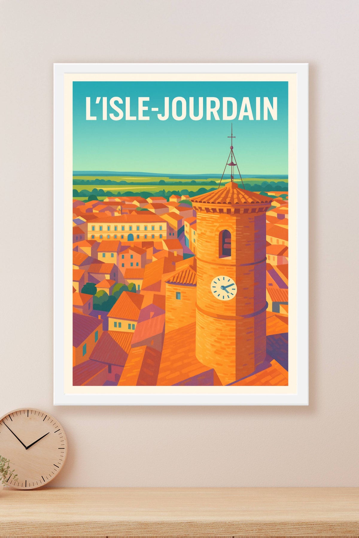 Affiche de L'Isle-Jourdain - Charme et authenticité du Sud-Ouest