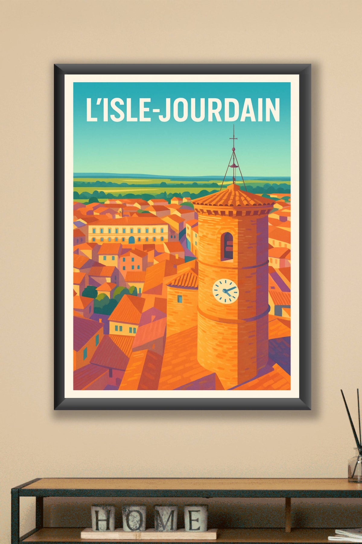 Affiche de L'Isle-Jourdain - Charme et authenticité du Sud-Ouest