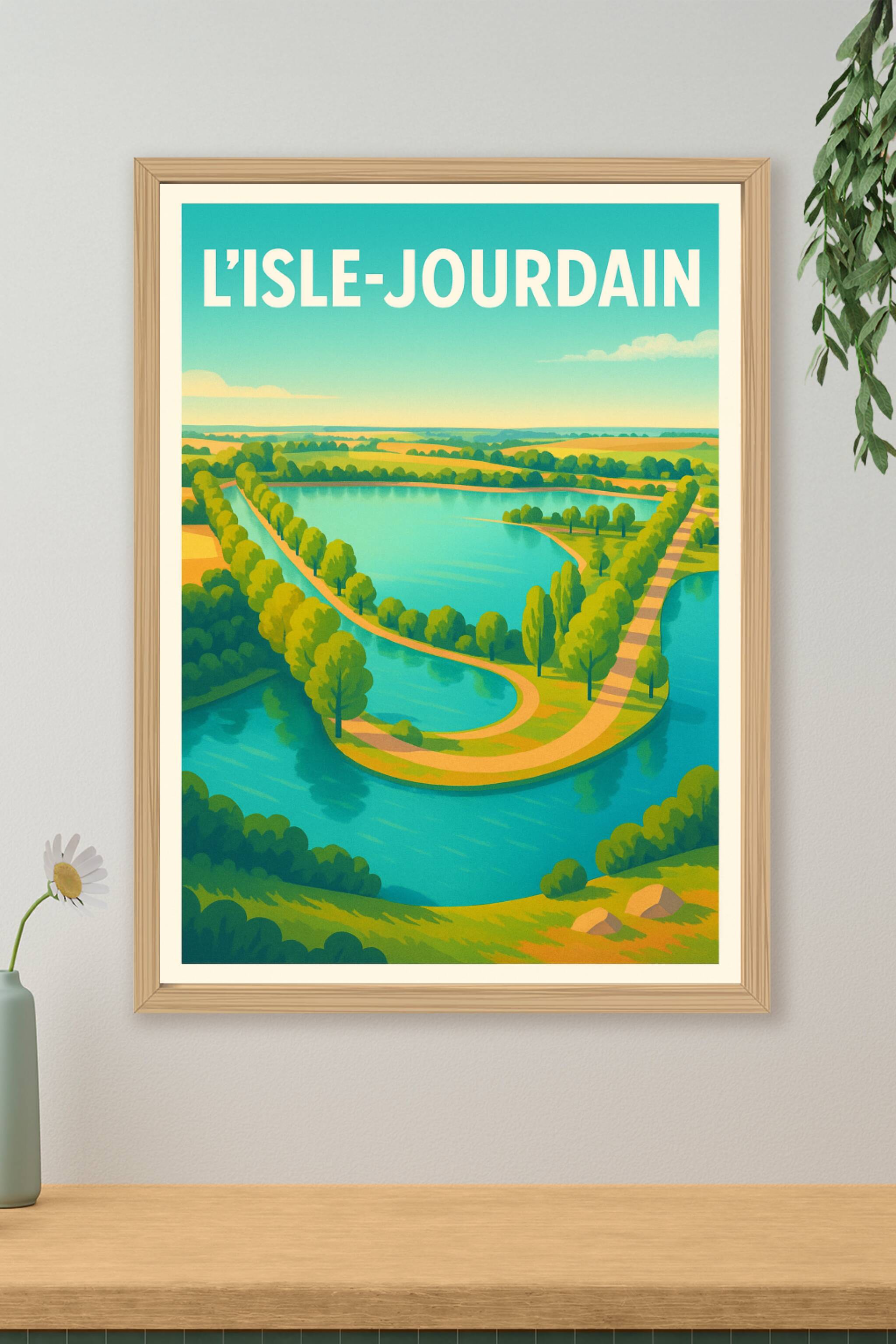 Affiche de L'Isle-Jourdain - Évasion bucolique au fil de l'eau