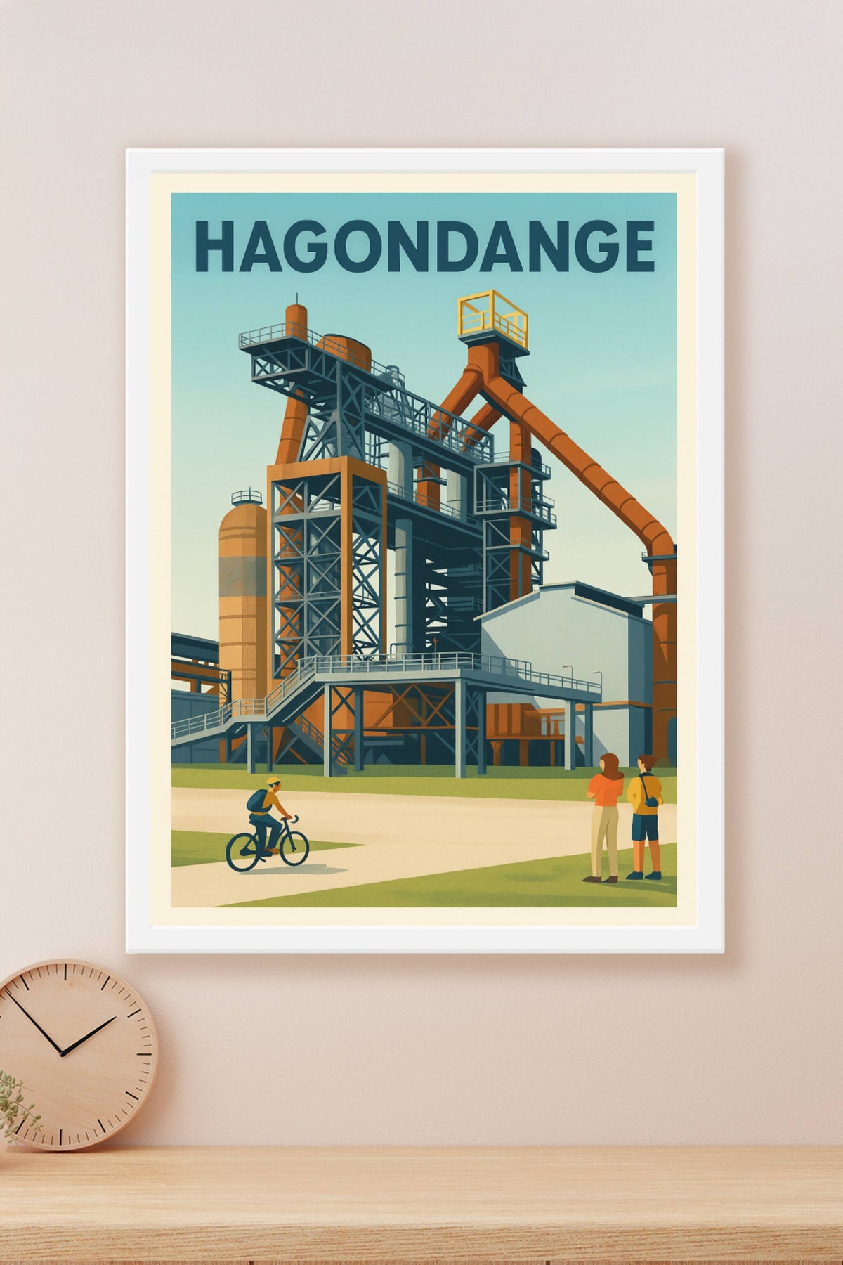 Affiche de Hagondange - L'Usine au cœur de la ville