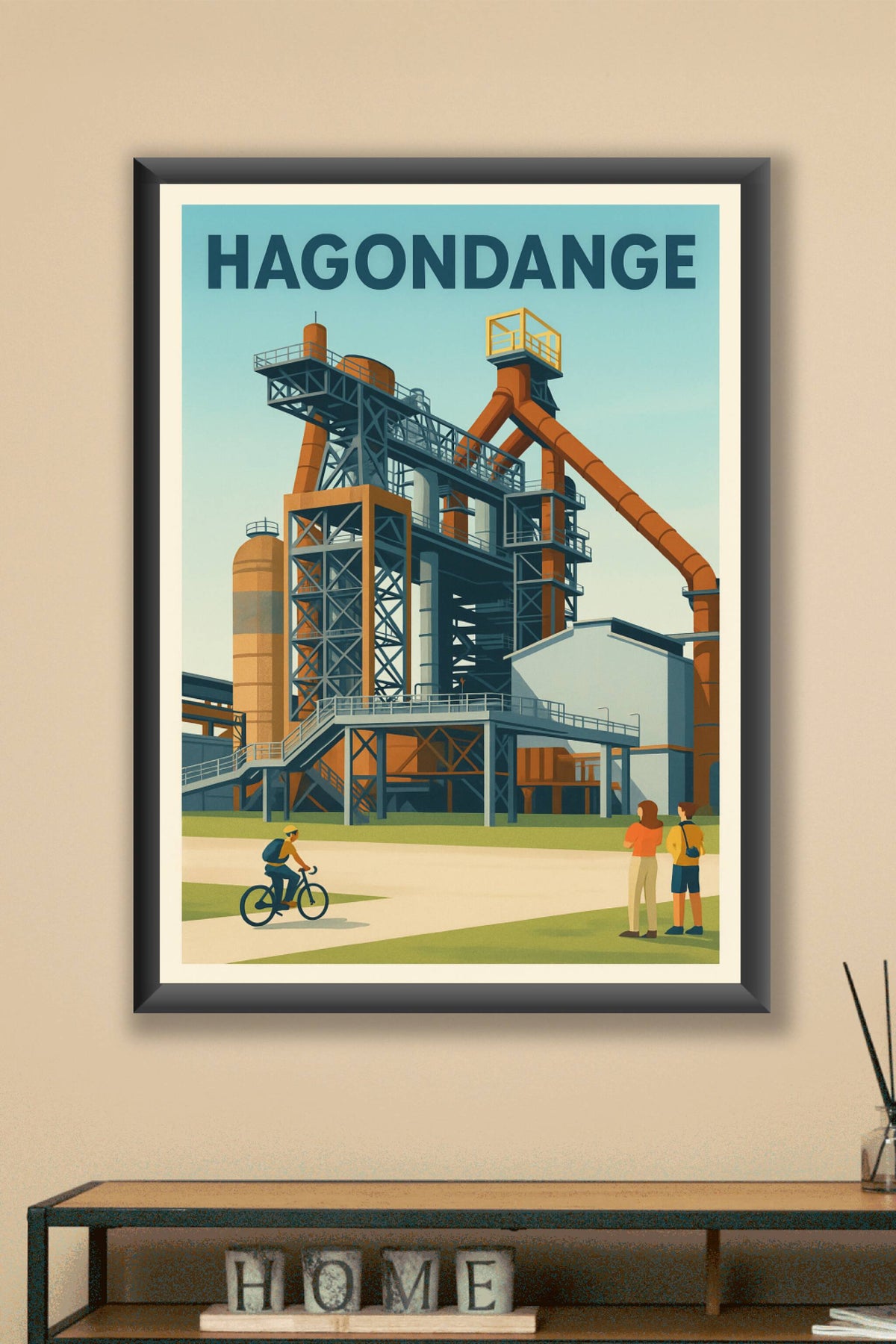 Affiche de Hagondange - L'Usine au cœur de la ville