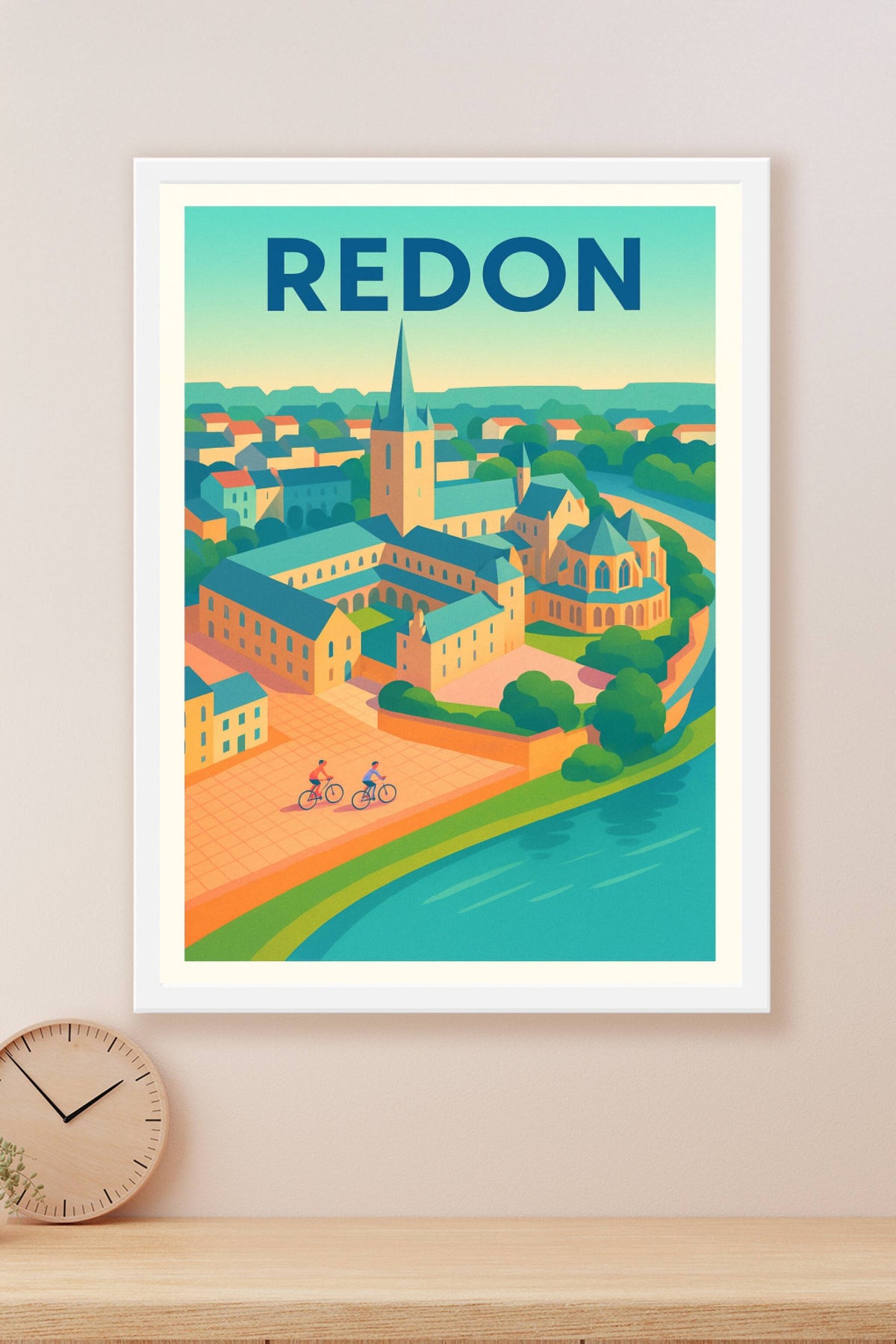 Affiche de Redon - Charme et patrimoine au bord de l'eau