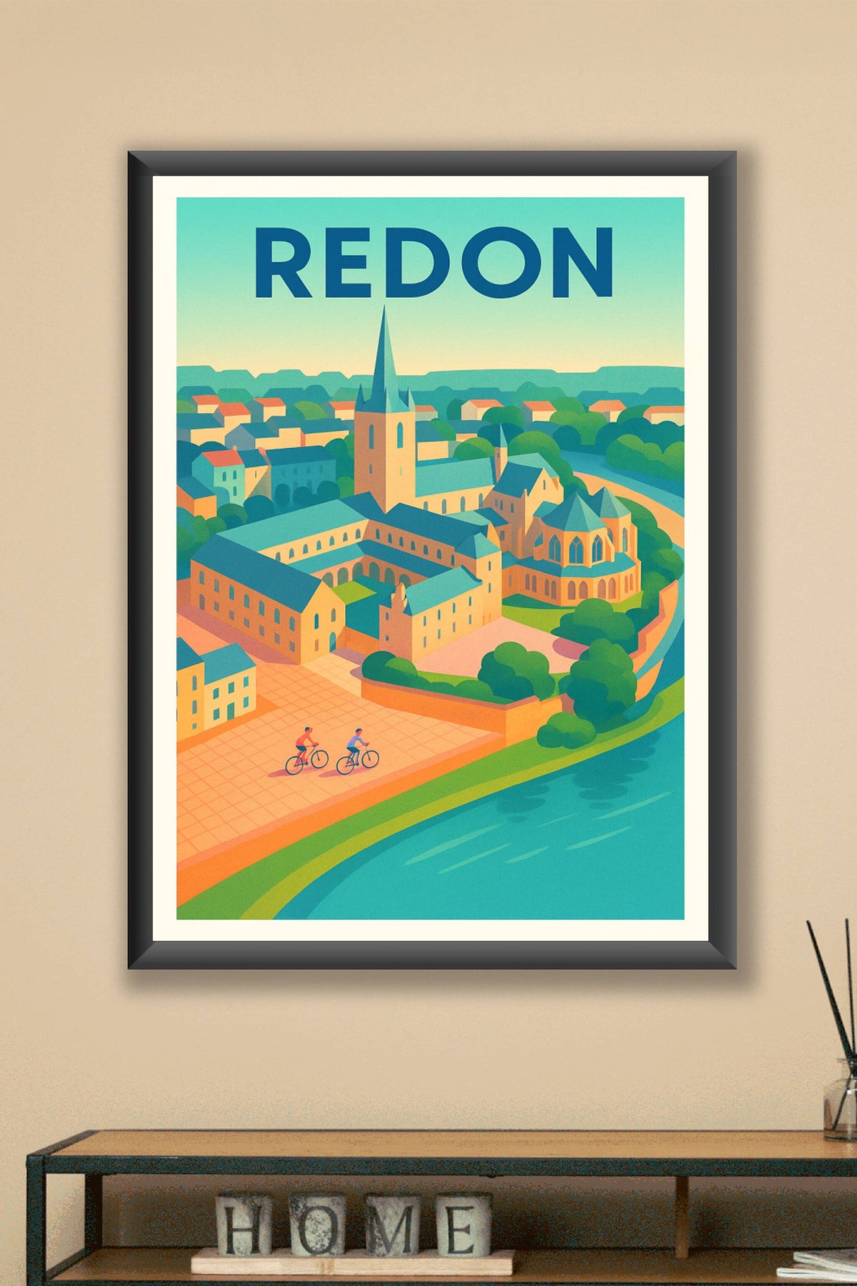 Affiche de Redon - Charme et patrimoine au bord de l'eau