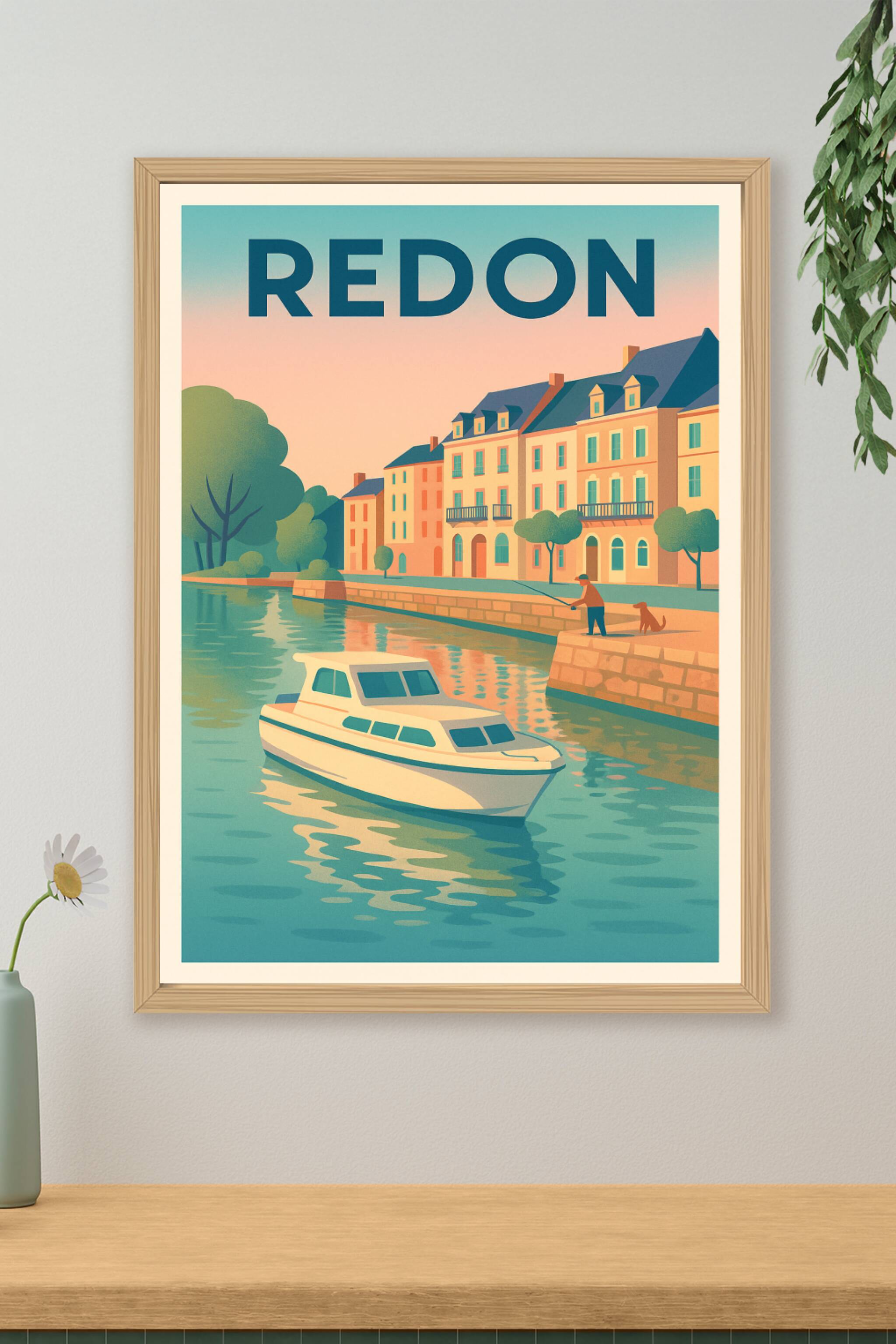 Affiche de Redon - Sérénité au fil de l'eau