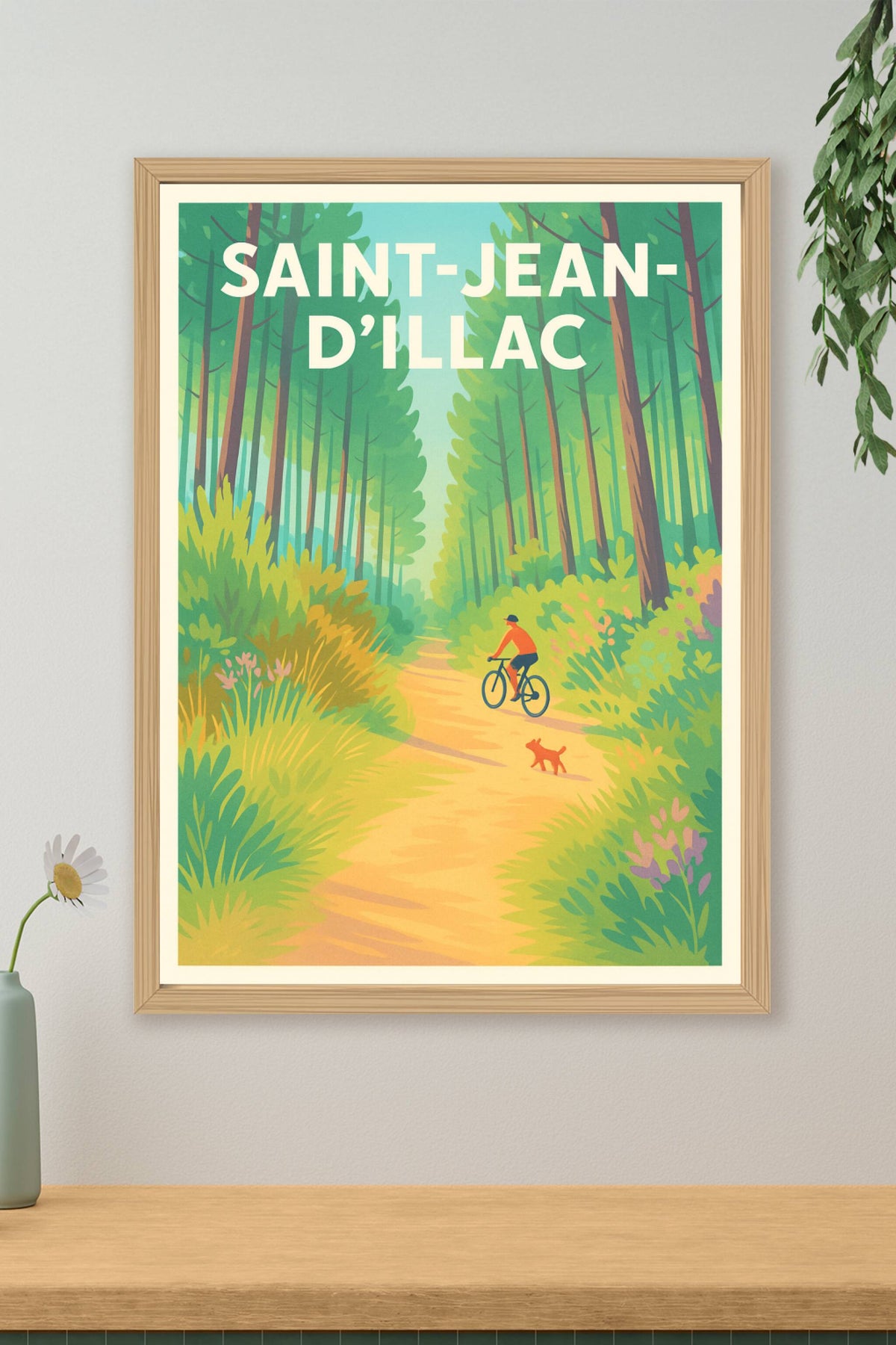 Affiche de Saint-Jean-d'Illac - Échappée nature à vélo