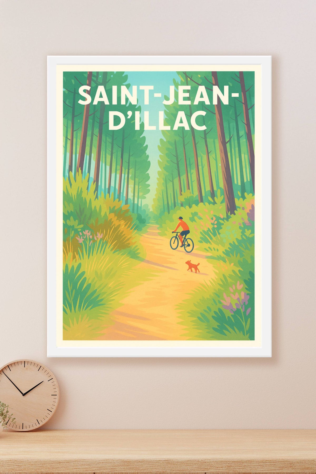Affiche de Saint-Jean-d'Illac - Échappée nature à vélo
