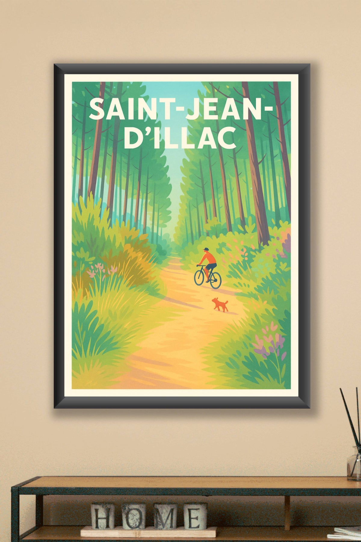 Affiche de Saint-Jean-d'Illac - Échappée nature à vélo