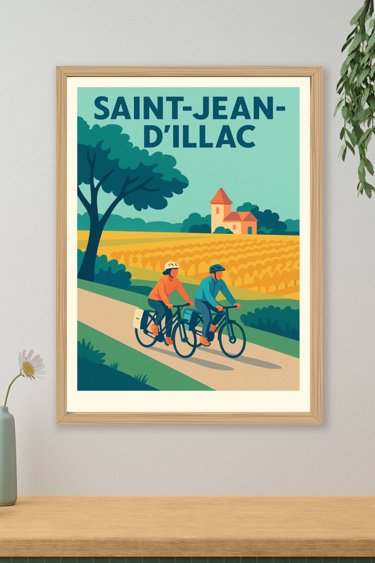 Affiche de Saint-Jean-d'Illac - Échappée belle à vélo en pleine nature