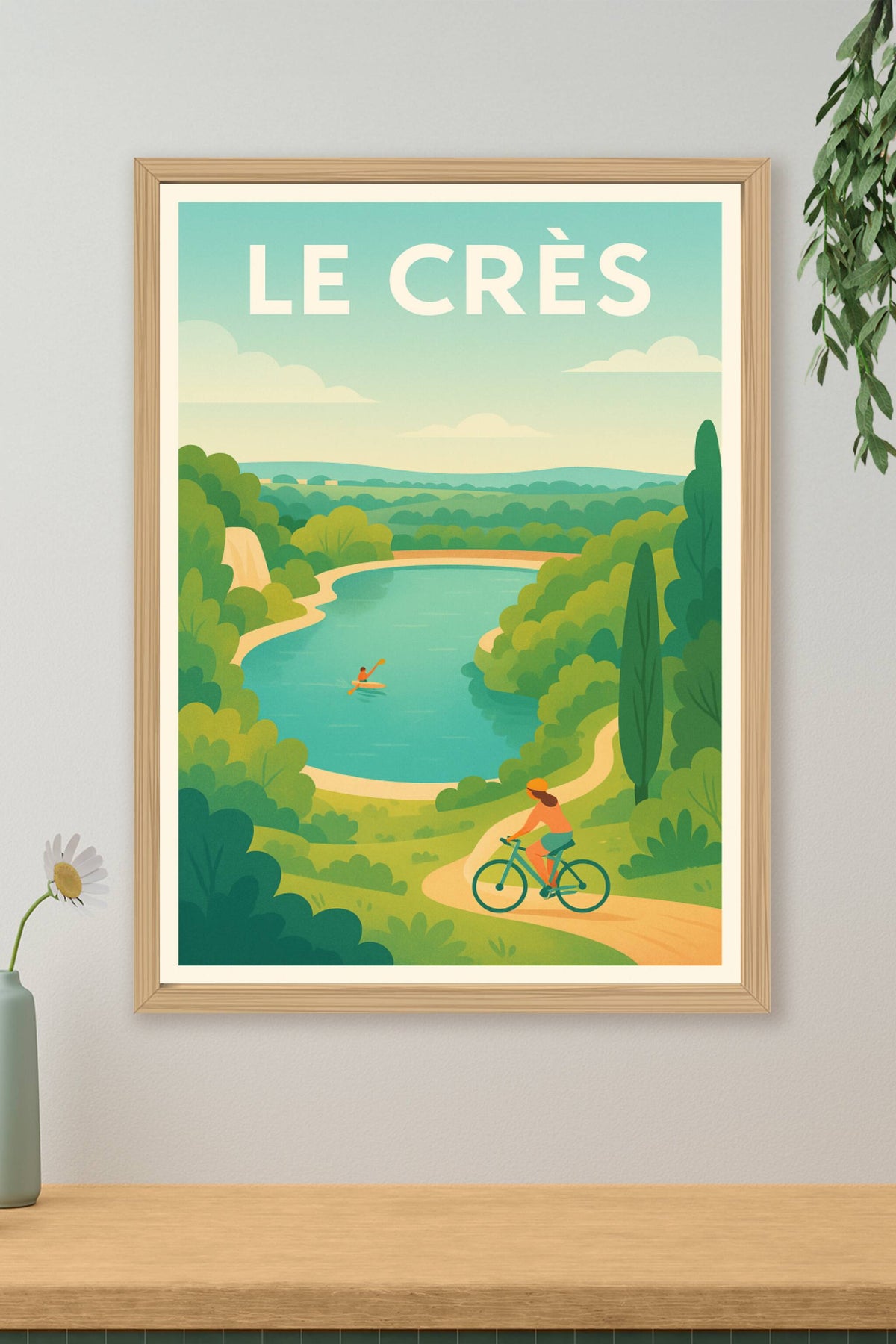 Affiche de Le Crès - Évasion et nature à vélo